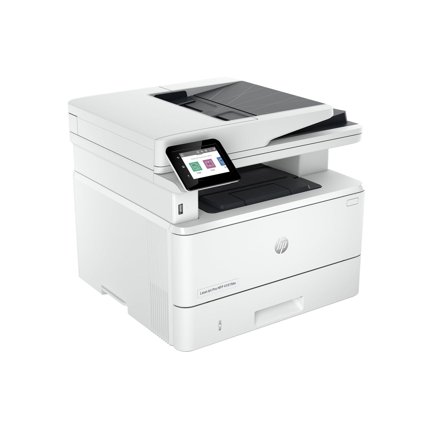 HP Laserjet Pro MFP 4101fdw Wireless Black & White All-in-One Laser Printer, Scanner, Copier, Fax, Best-for-Office (2Z619F)