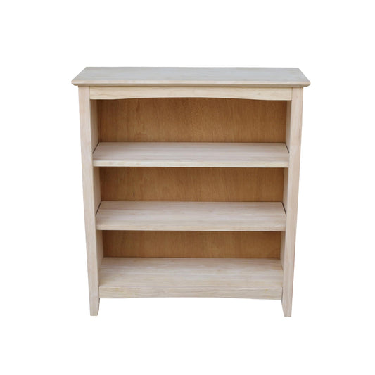 International Concepts Shaker Kids Bookcase, 36-Inch High, Solid Parawood, Unfinished