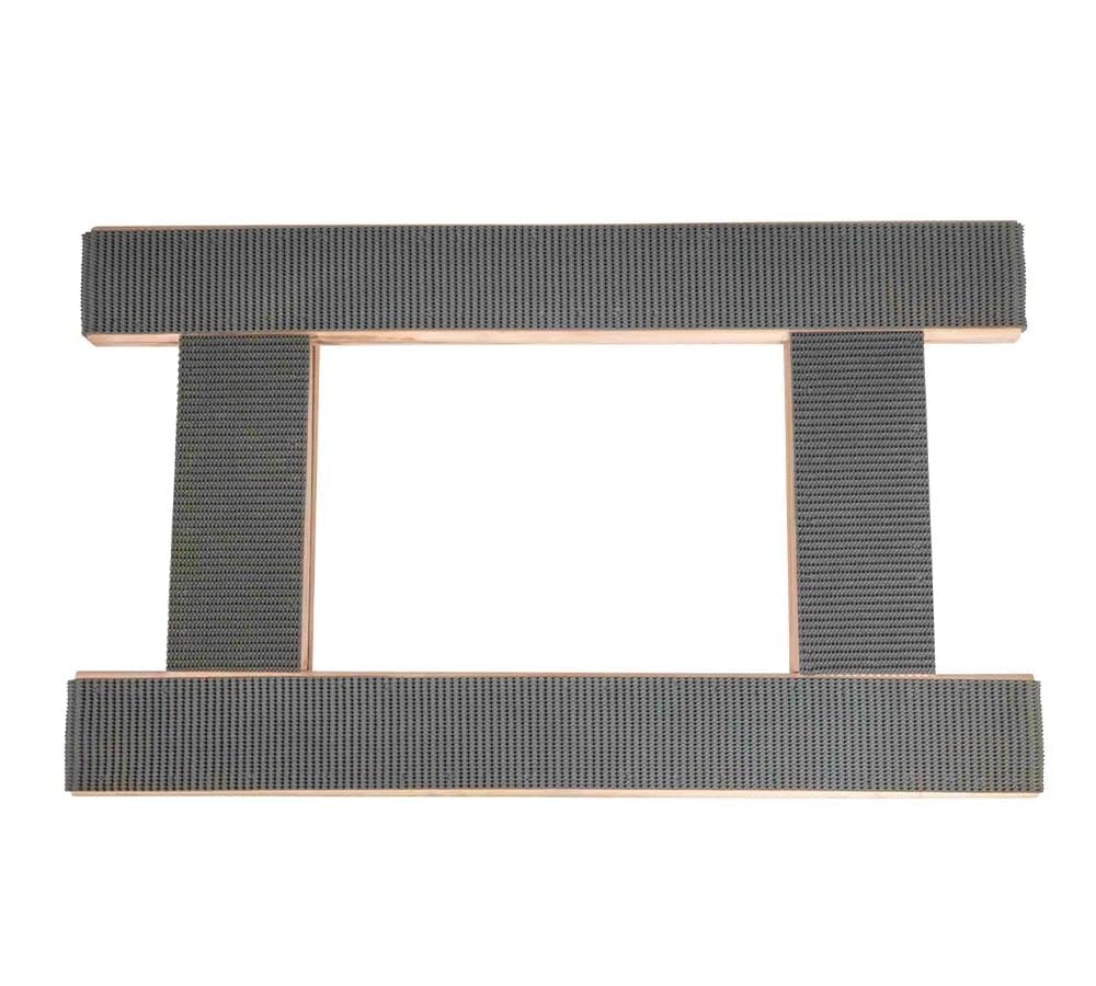 Mytee Products 2 Pack 18"x30" H Frame Movers Dolly w/Rubber Tread & 4" Non Marking Wheels - 1000 lbs WLL H Shape 4 Wheel Moving Dolly Cart for Packing & Moving Supplies - Furniture Piano Dolly