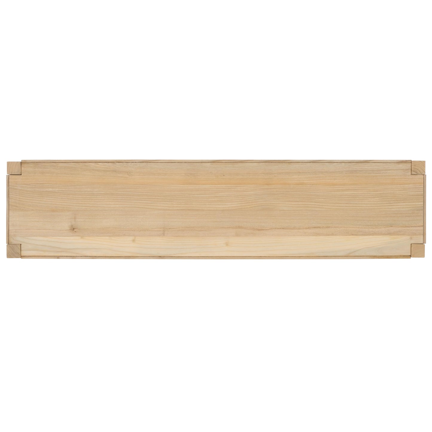 SAFAVIEH Home Collection Sigurd Cognac Leather/Unfinished Natural Solid Wood Bar Height Dining Console Table
