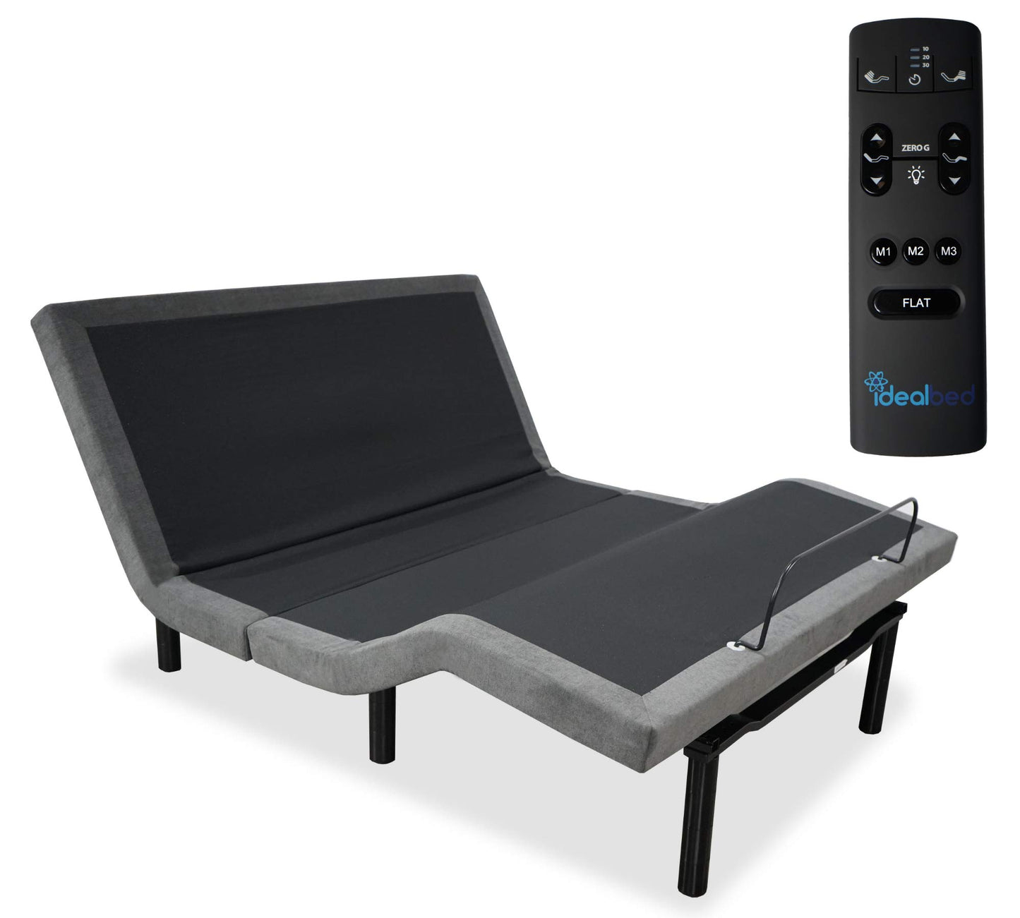 iDealBed 5i Custom Adjustable Bed Base, Wall Hugger, Massage, Zero-Gravity, Dual USB Charger, One Touch Comfort, Programmable Memory, Night Light, Advanced Smooth Silent Motion (Queen)