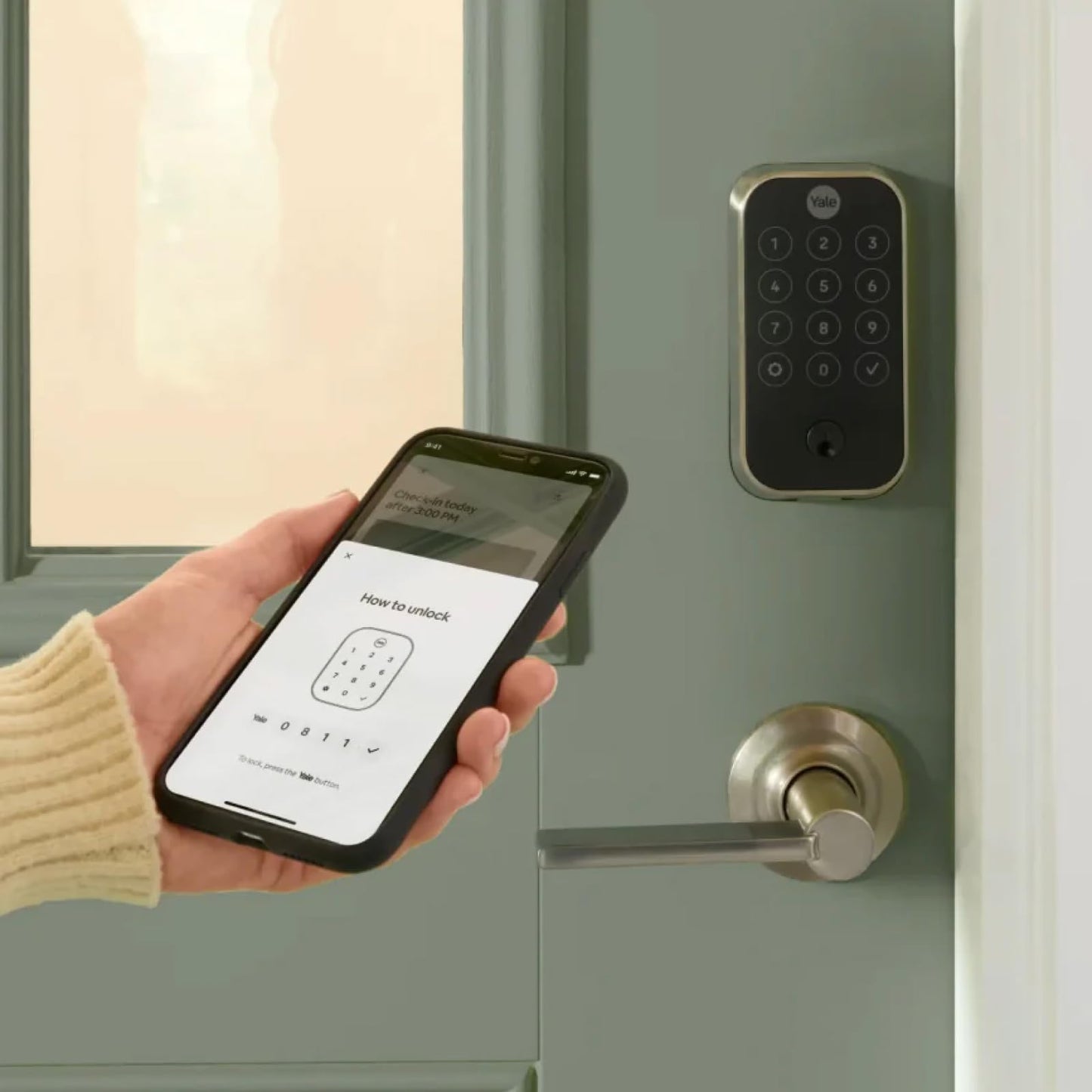 Yale Assure Lock 2 Deadbolt, Satin Nickel Keyed Smart Entry Door Lock with Z-Wave Connected Touchscreen Keypad for Code Entry and Remote Access, YRD420-ZW2-619