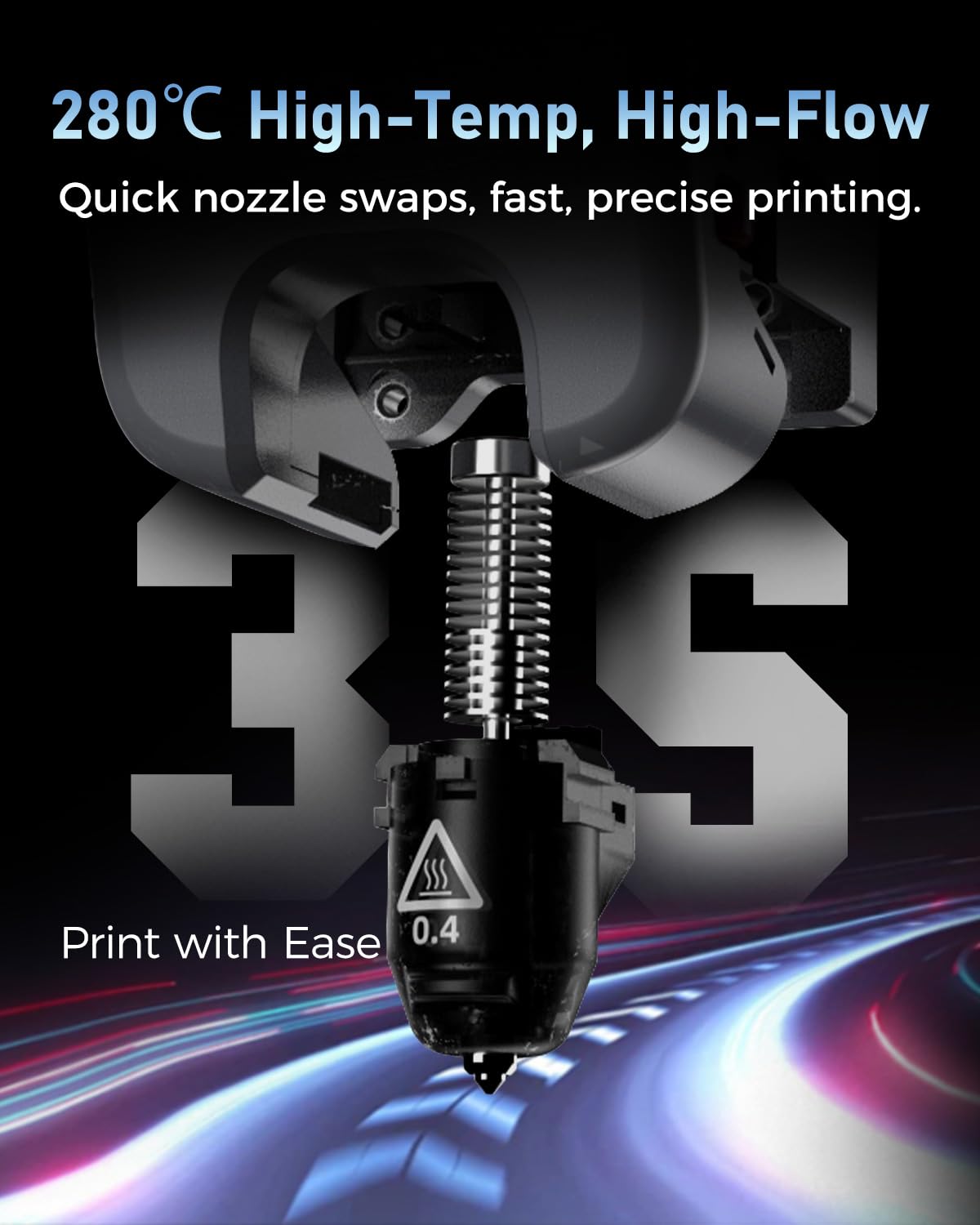 FLASHFORGE 3D Printer AD5M, CoreXY 600mm/s High-Speed Printer with 1-Click Auto Leveling, High-Temp Direct Drive Extruder, 3s Quick-Swap Nozzle, 220×220×220mm Build Volume