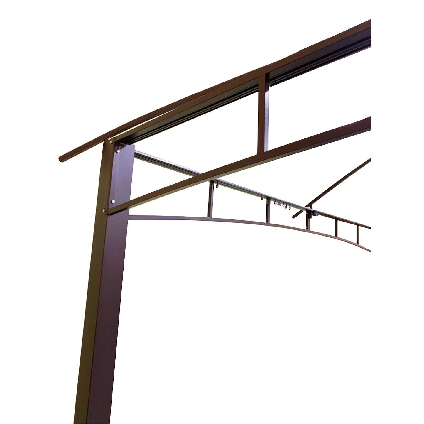 Garden Winds Replacement Canopy Top Cover and Netting Set Compatible with The Brown Frame Gazebo TPGAZ2303B - Riplock 350