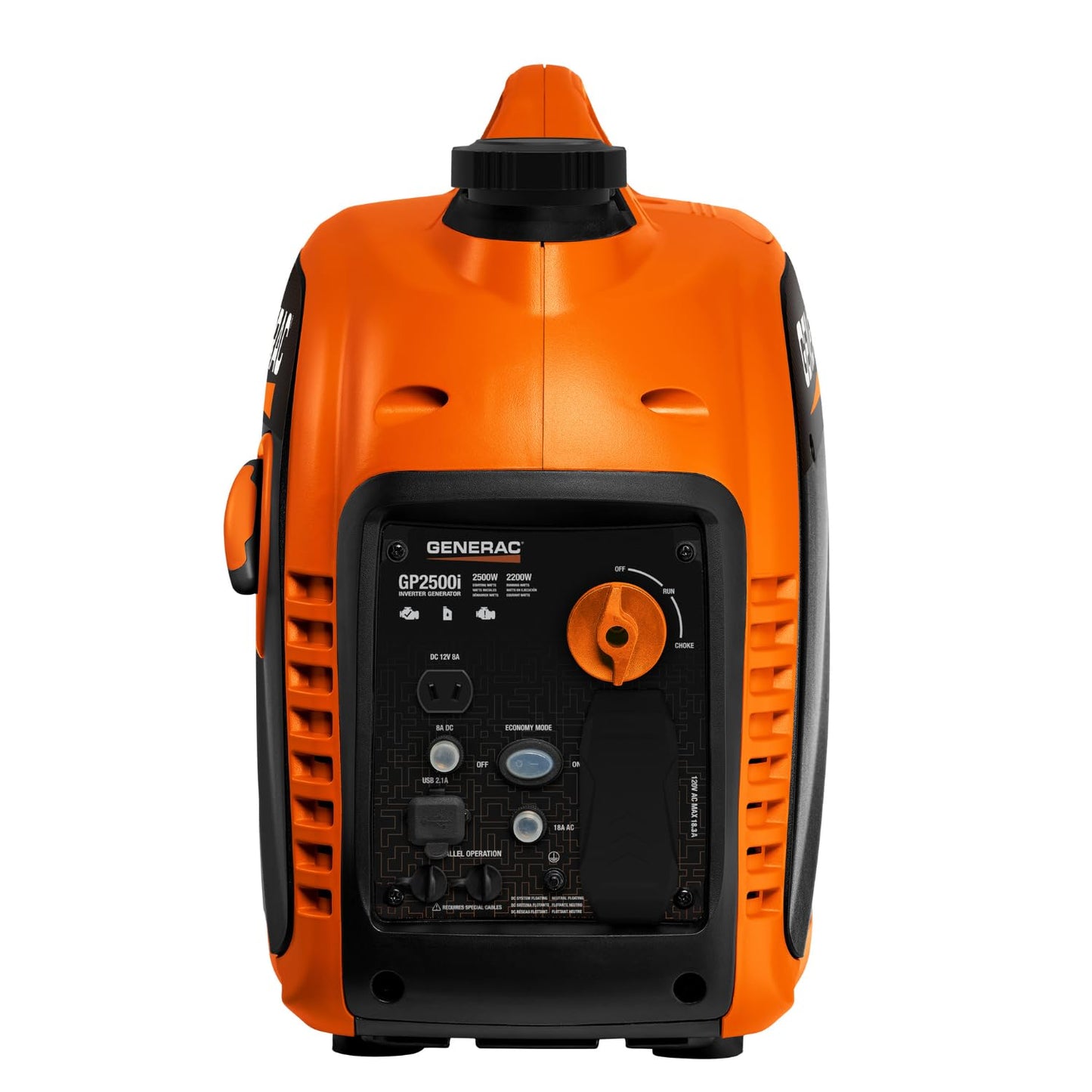 Generac 2,500-Watt Gas Powered Portable Inverter Generator - Lightweight and Compact Design - Produces Clean, Stable Power - Quiet Operation - Great for Home Backup, Camping, and RV Use