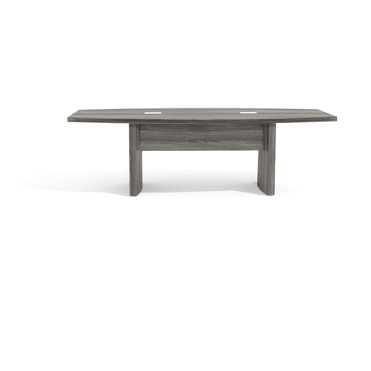 Safco Aberdeen 8 ft Conference Table, Contemporary Laminate, for Modern Business and Meeting Rooms, Gray Steel