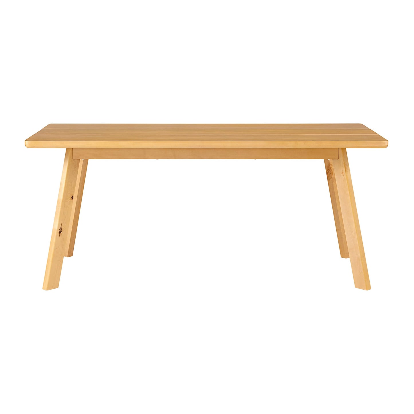Alaterre Furniture Shelburne Dining Table for 4-6 – Modern Farmhouse 73-Inch Dining Table with Rectangular Wood Top, Solid Birch Legs, and Maple Veneer for Kitchen and Dining Room