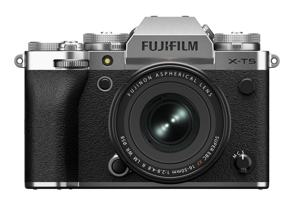 FUJIFILM X-T5 Mirrorless Digital Camera XF16-50mmF2.8-4.8 R LM WR Lens Kit - Silver