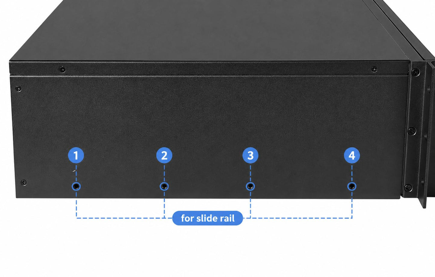 IPCHASSIS 3U 19-Inch Industrial PC Case Magnetic Door with Dust Filter Rackmount Server Chassis 360 Liquid CPU AIO Support, ATX PSU Compatible,