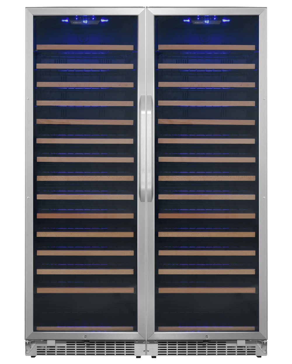 EdgeStar CWR1662SZDUAL 48 Inch Wide 302 Bottle Capacity Built-In or Free Standing Wine Cooler - Stainless Steel