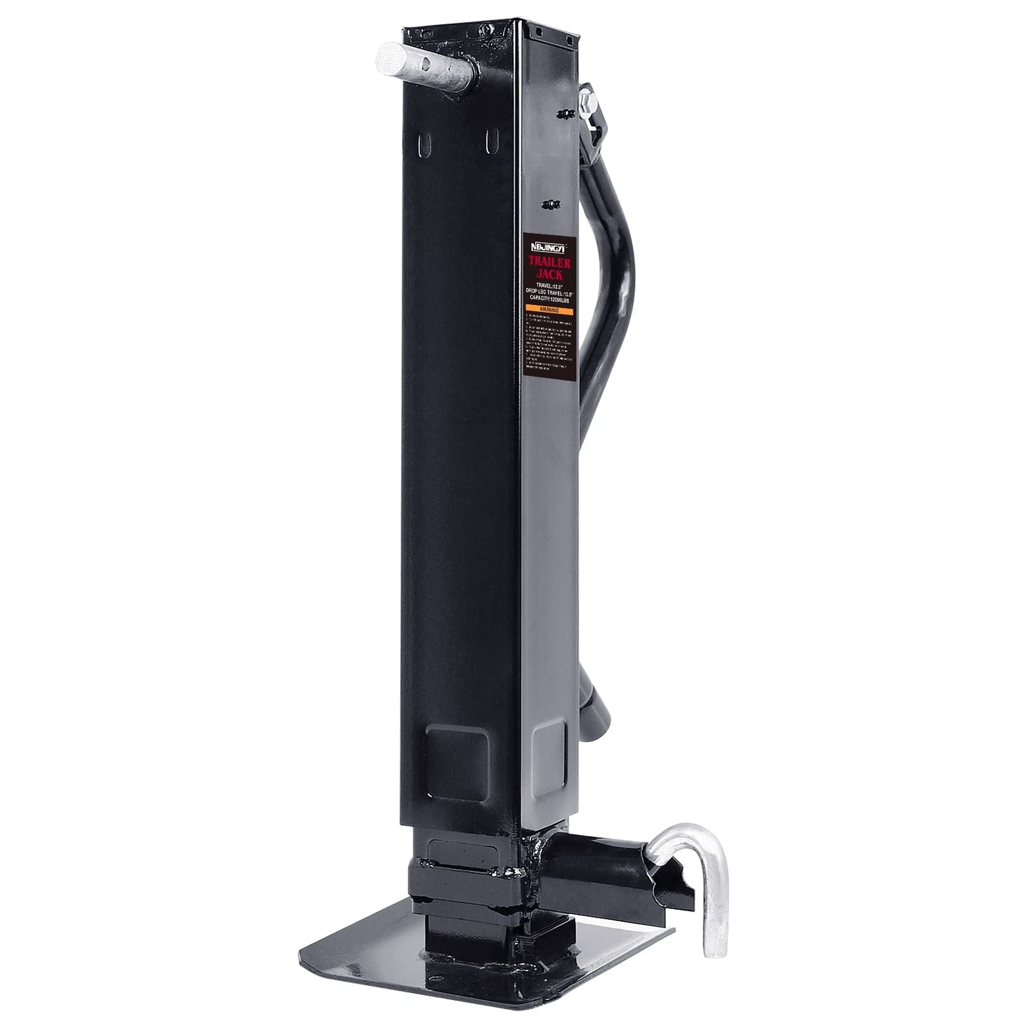 NBJINGYI 12000lbs Heavy-Duty Weld-On Square Tube Trailer Jack with Crank Handle