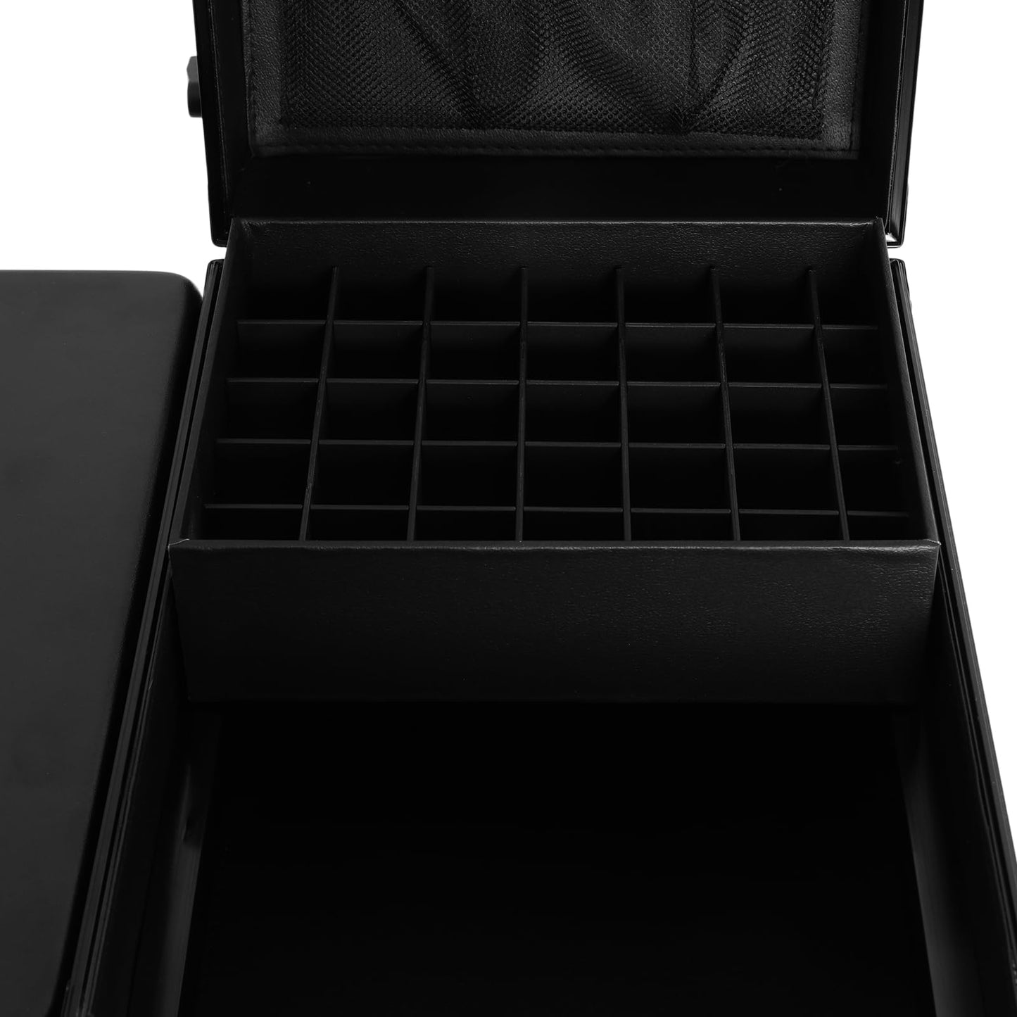 YIYIBYUS Portable Rolling Manicure Table for Nail Teach w/Mirror, Professional Makeup Storage Manicure Dressing Table with Wheels 3 Drawers, Cosmetology Travel Case Workstation Artist