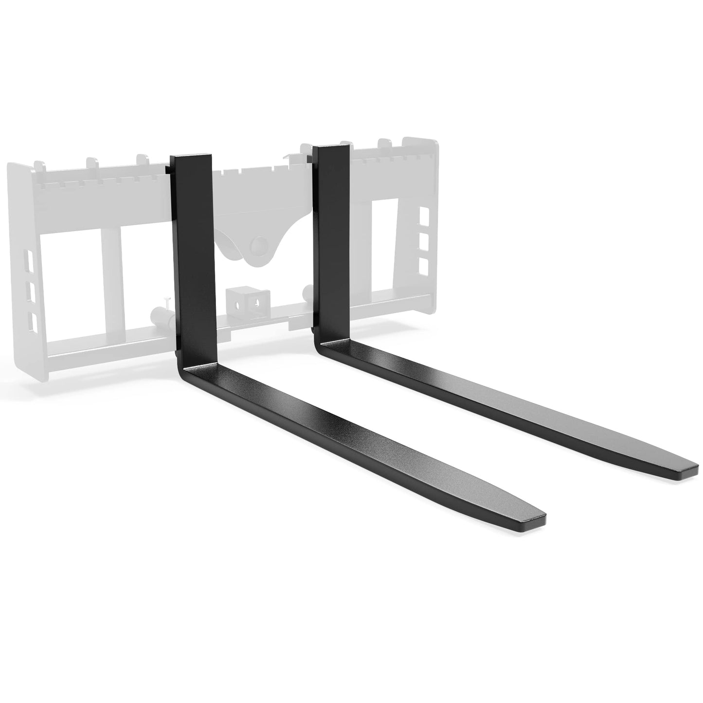 YITAMOTOR 48" Skid Steer Pallet Forks Blades Attachment, 2500 lbs Capacity