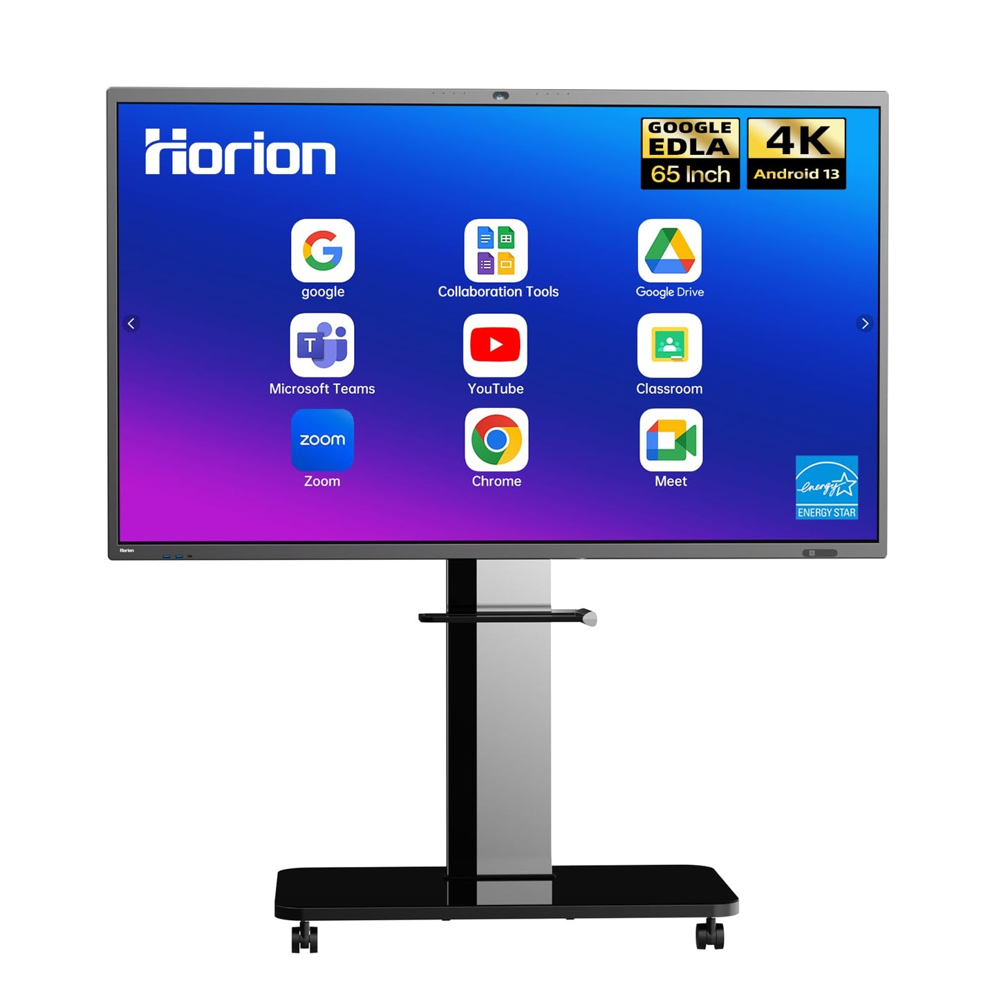 4K Smart Board - Google EDLA-Certified Interactive Whiteboard, 50-Point Touch, Wireless Casting - Digital Whiteboard for Classroom & Office & Home,300+ Free Apps(Board & Wall Mount Only) (65 Inch)