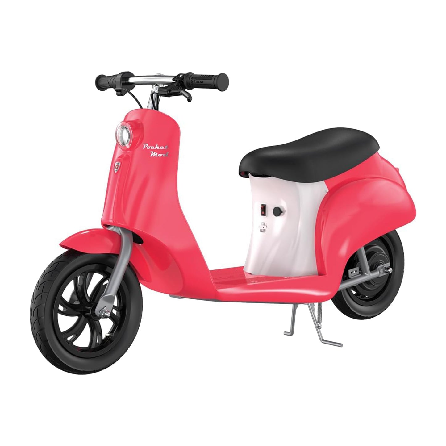Razor Electric Retro Scooter for Ages 8+, 170 lb Max Weight, Roma, w/ 250W Motor, 12” Tires & 24V Battery, Up to 15 MPH, Pocket Mod – Lightweight Ride On Motorcycle Bike for Young and Teen Riders