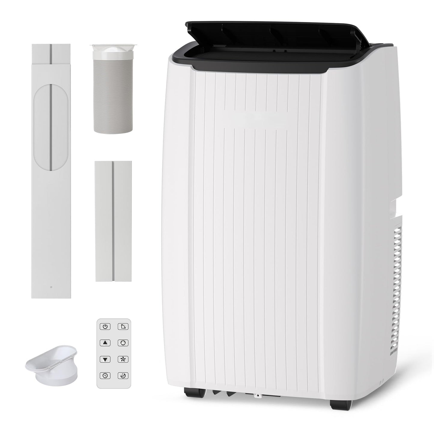 ActiveTrail Portable Air Conditioner, 12000 BTU AC Unit for Bedroom, Portable AC with Remote, Small Air Conditioner for Room, 3-in-1 Portable AC Unit Cools, Dehumidifies & Fans for Home Office, White