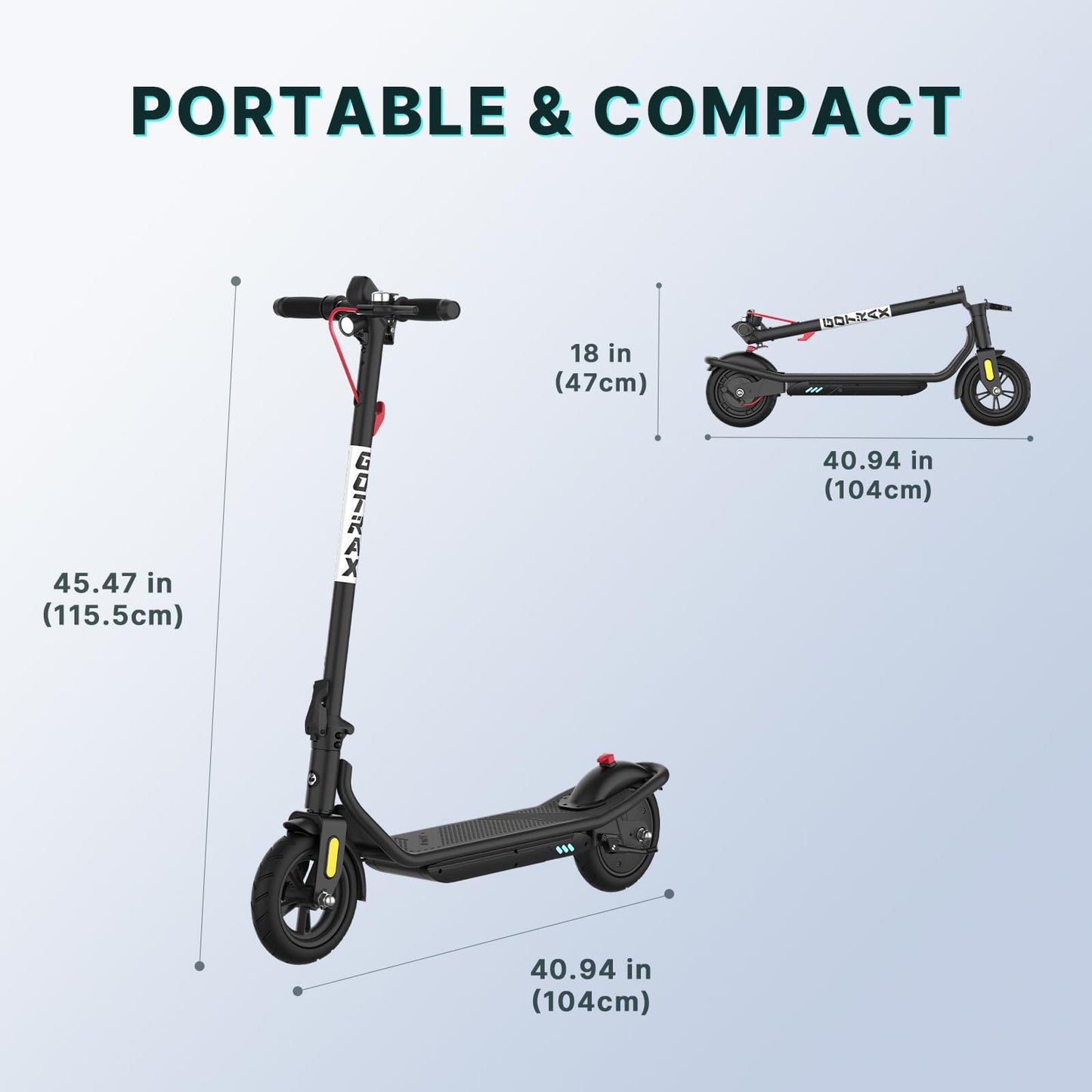 Gotrax Electric Scooter for Adults, Max 12 Mile Range & 15.5Mph by 250W Motor, 8.5" Front Air & Rear Solid Tires, Max Load 220lbs & Big Display with Cruise Control, Foldable EScooter EABS & Drum Brake