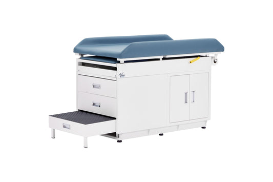 Vivacomfort Pediatric Grande Steel Exam Table, Patient Examination Medical Exam Table for Children, Blue