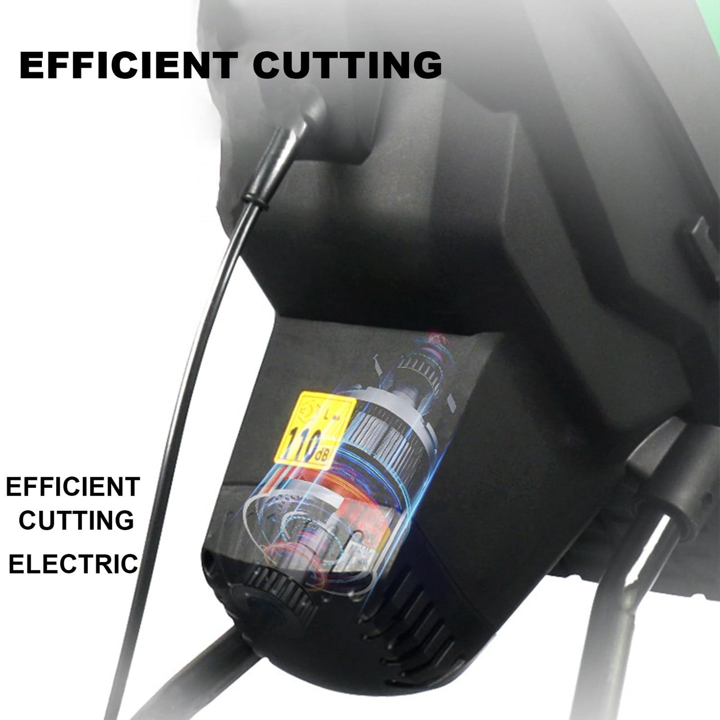 GwlThixion Wood Chipper, 1.5 Inch Cutting Diameter, 2400W Electric Wood Chipper Shredder with 50L Large Capacity Collection Bag, for Mulching, Composting and Yard Cleanup