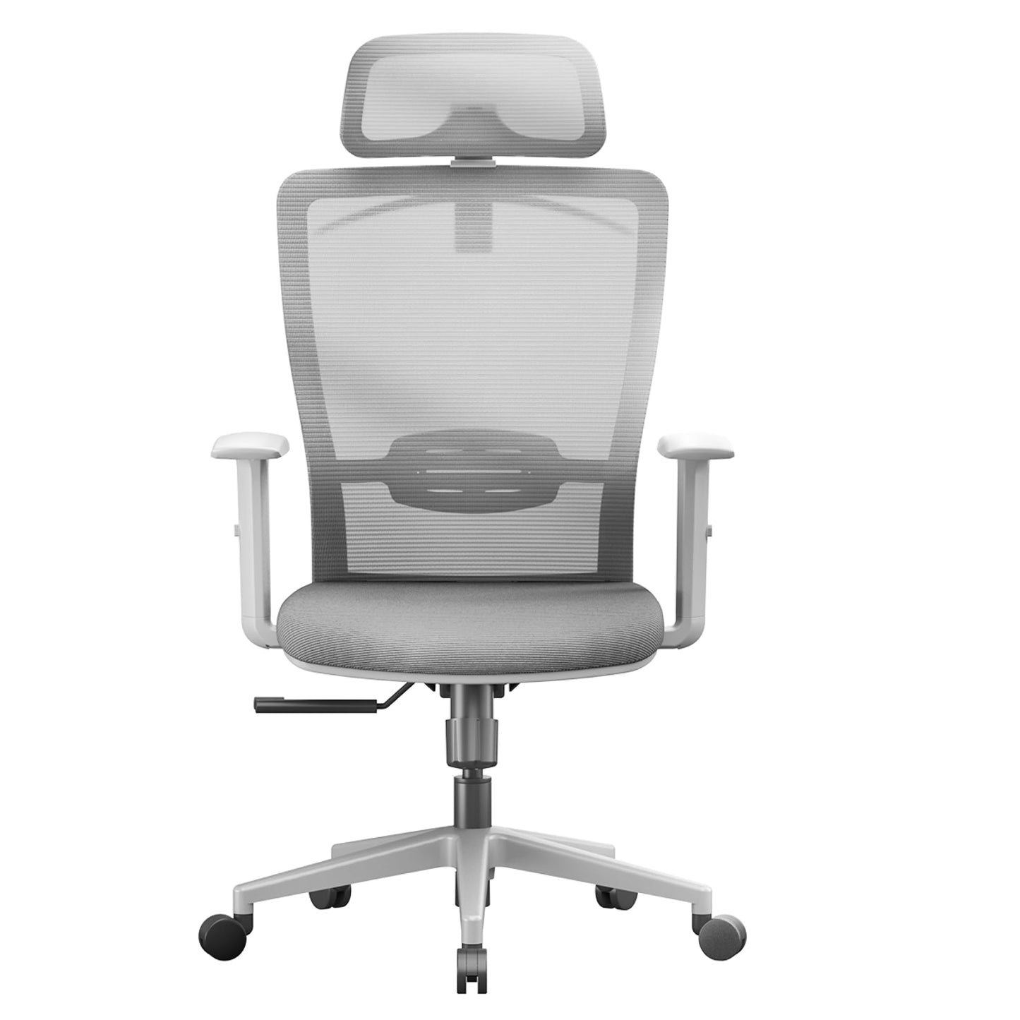 FLEXISPOT OC3 Cloud Ergonomic Office Chair, Mesh Back Computer Chair, Home Office Desk Chairs with Adjustable Lumbar Support/3D Headrest/Reliable Base, Elastic Foam Seat, Light Gray