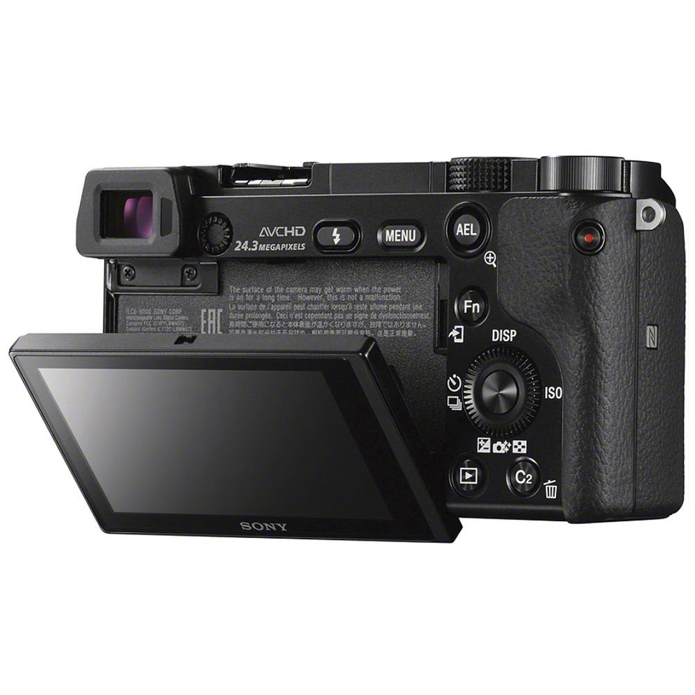 Sony Alpha a6000 Mirrorless Digital Camera 24.3MP SLR Camera with 3.0-Inch LCD (Black) w/16-50mm Power Zoom Lens