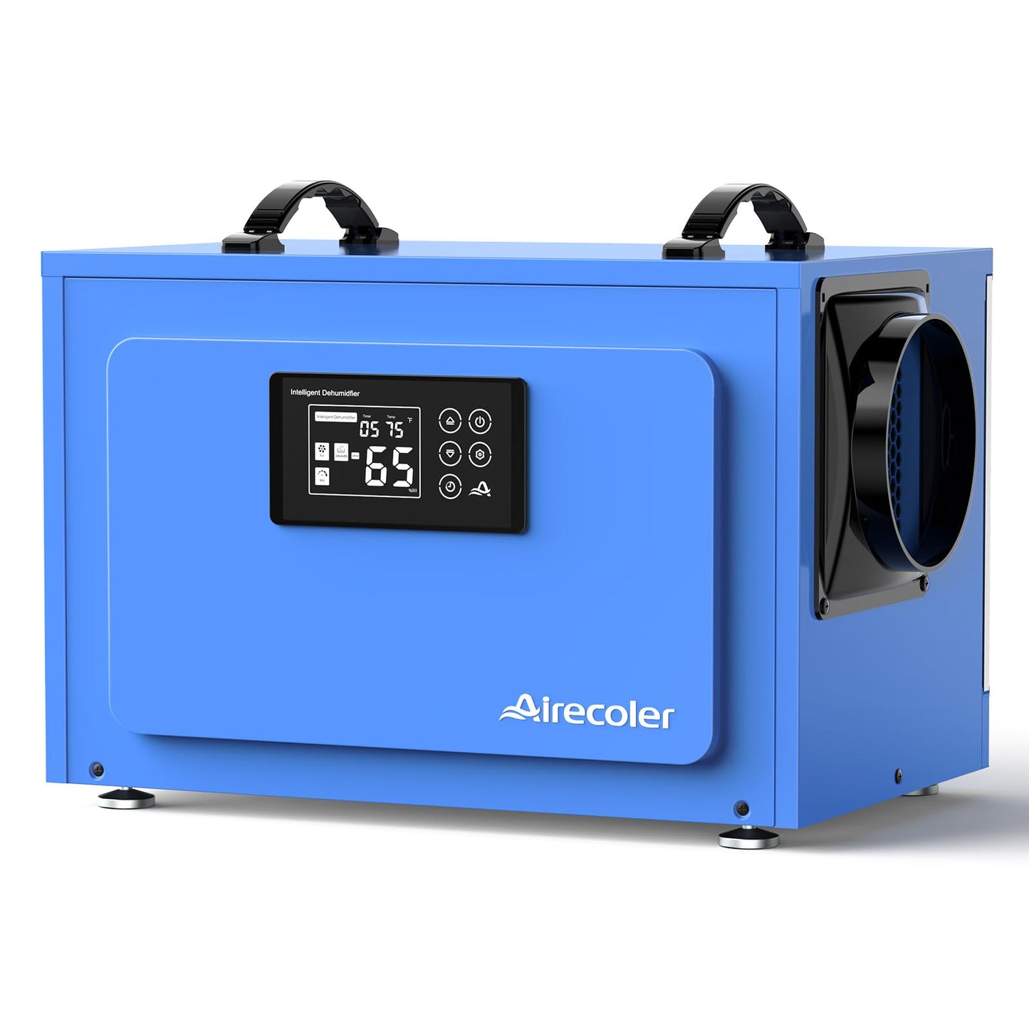 Airecoler 125 Pints Commercial Dehumidifier for Crawl Spaces & Basements with Drain Hose, Industrial Grade Water Damage Restoration for up to 6,000 sq ft, Auto Defrost, Memory Starting