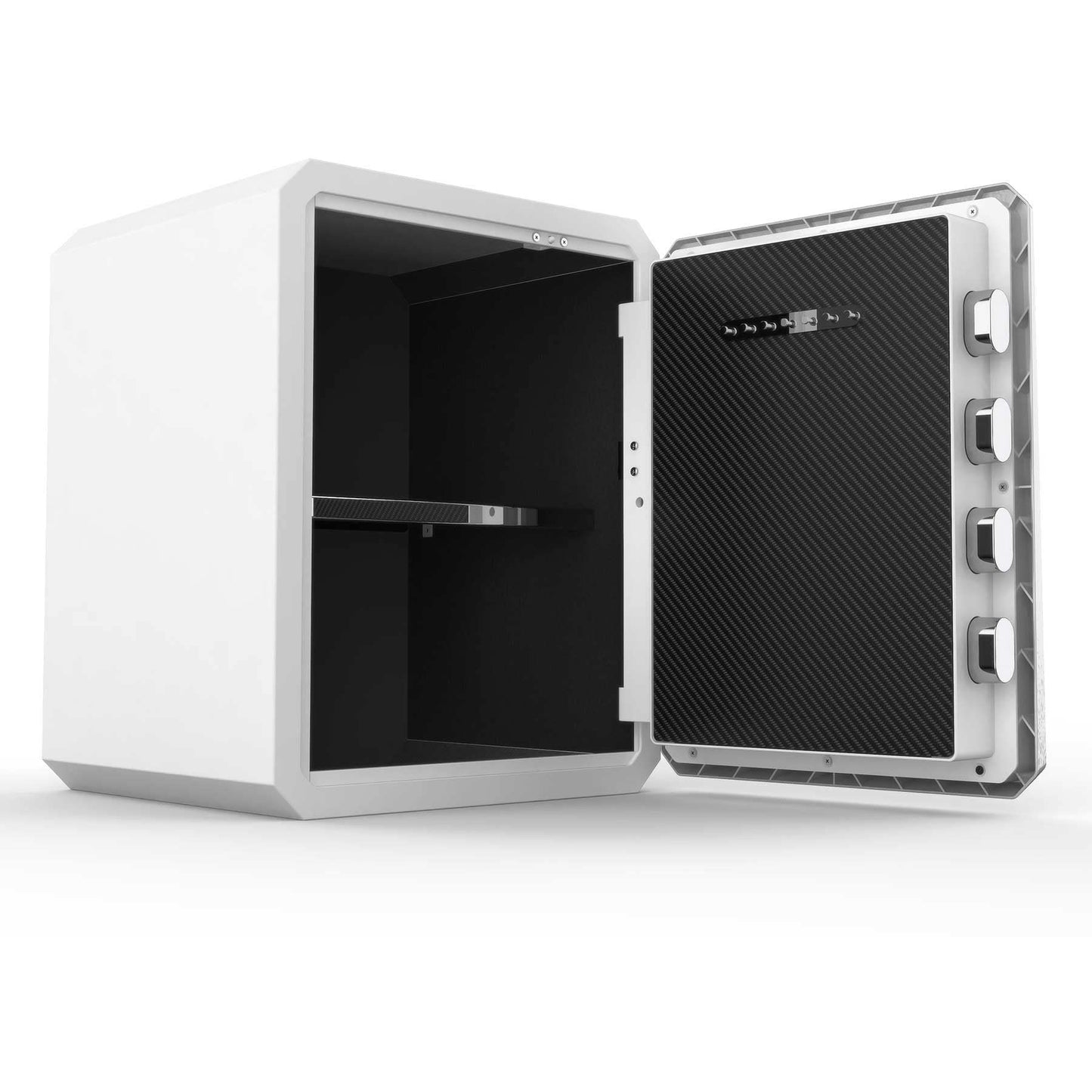 BOFON Fingerprint Password Safe Box with Key, Cabinets for Home Offcie,Lock Box,Security Box,Biometric safe,W-series 2.1Cubic feet BOFON