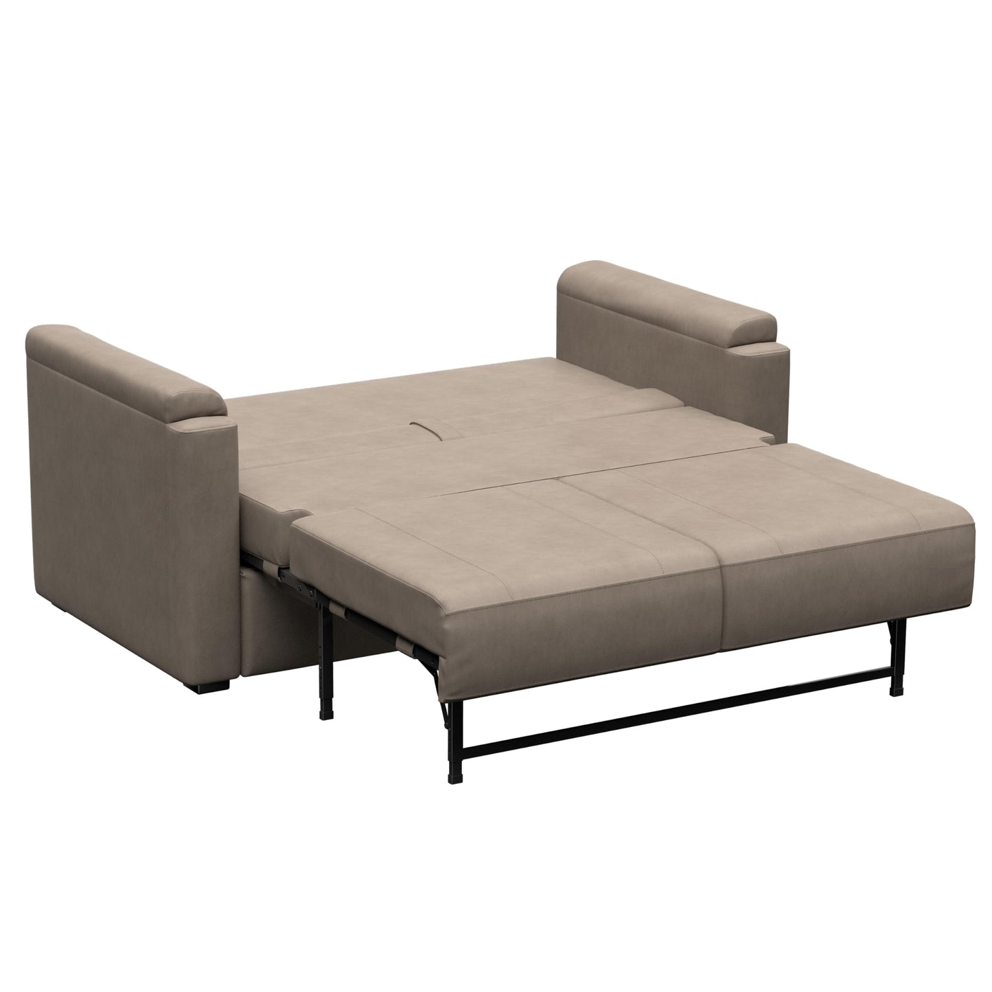 Thomas Payne Signature Heritage Series 62" Driftwood RV Clickback Sleeper Sofa with Automatic, Adjustable Fold-Out Legs, Four Reclining Positions, Easy Transition - 2024044222