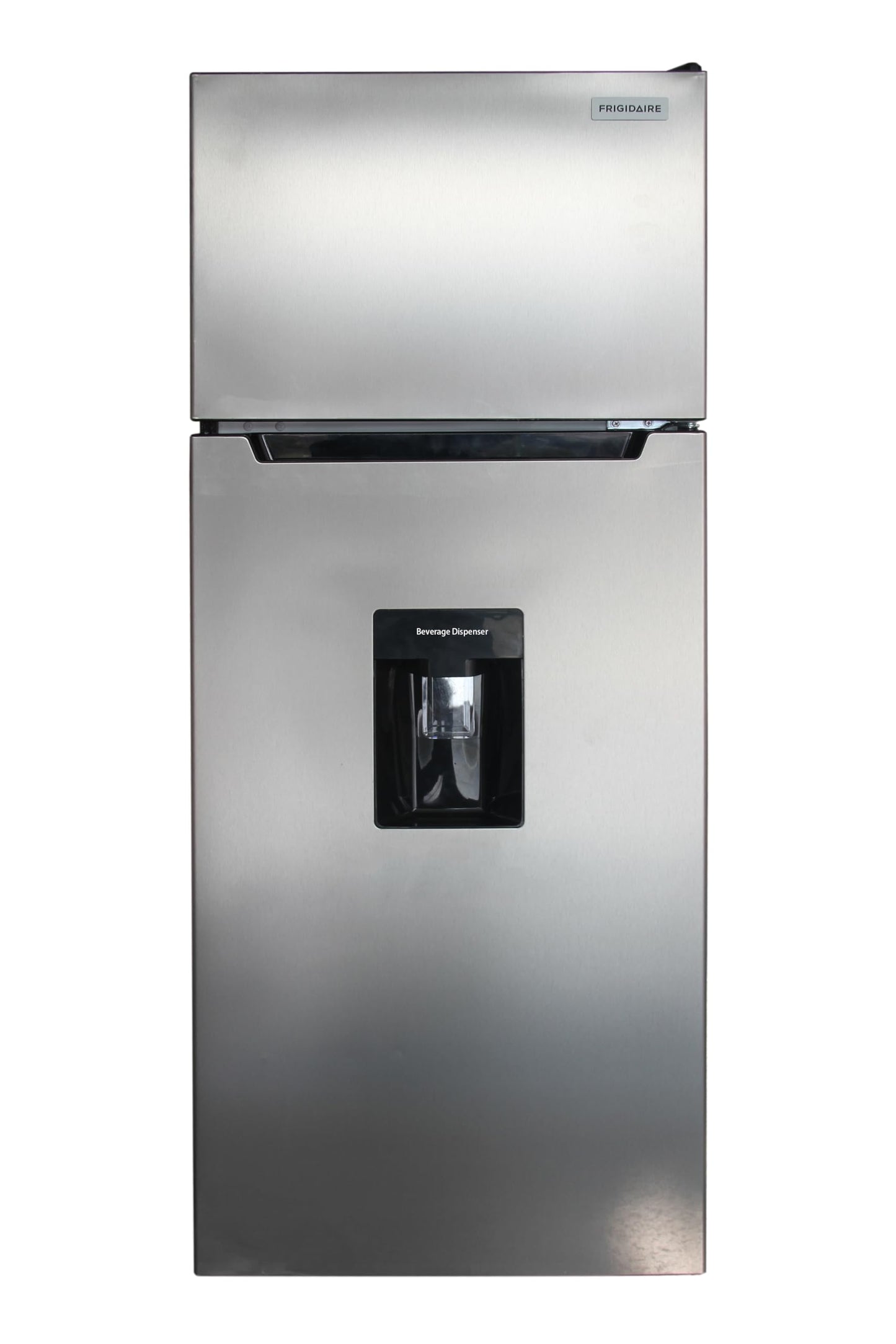 Frigidaire Platinum Fridge Freezer Combo, 7.5 cu. ft. Capacity Apartment Size Fridge with Freezer, Built-in Water Dispenser, Quicksilver