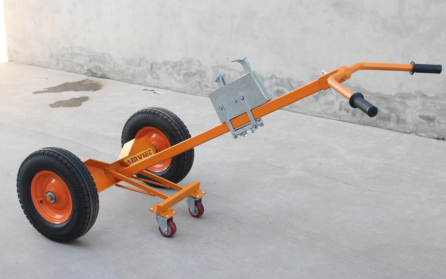 Drum Truck, 55 Gallon Drum Dolly, Heavy Duty Drum Cart with 16" Pneumatic Wheels, 1000 lb Capacity Barrel Handler for Oil Drums, Warehouse, Garage, Shop & Outdoor Use