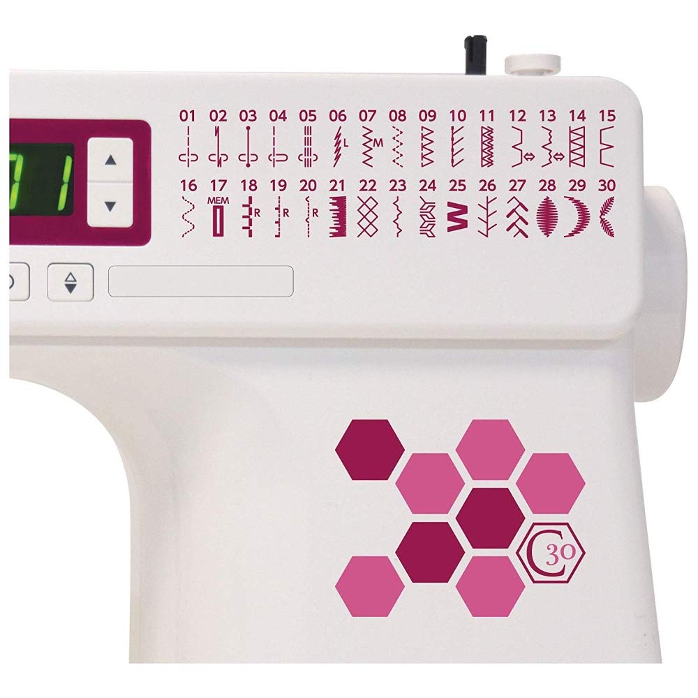Janome Sewing Machine, White, W16" x H12" x D 7"