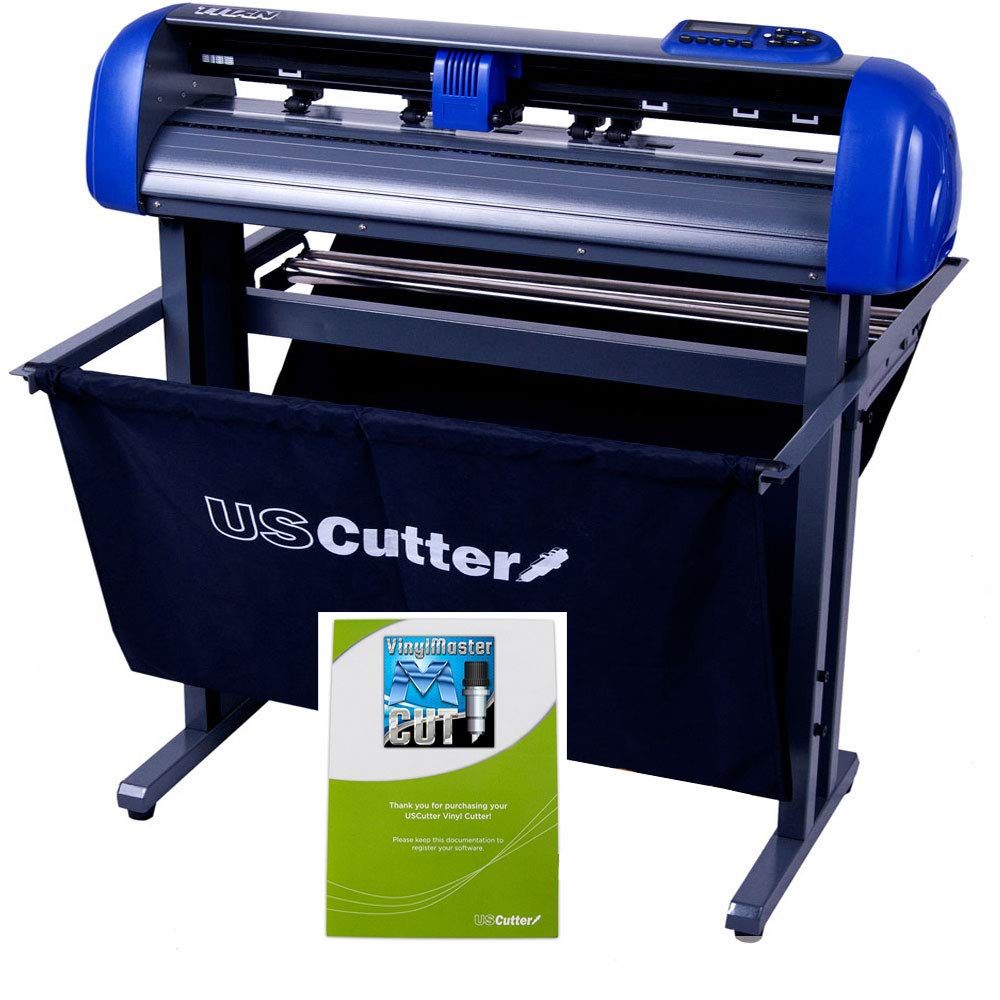 USCutter Titan 28 inch Vinyl Cutter with Stand, Basket and VinylMaster Cut (Design and Cut) Software
