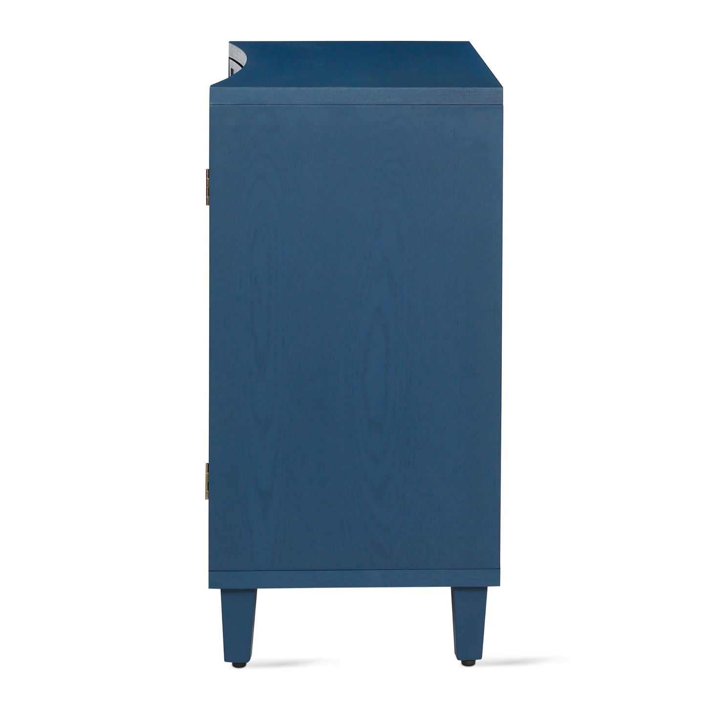 Merax Modern Storage Accent Cabinet with 2 Doors and Adjustable Shelf, Wood Sideboard Console Cabinet for Living Room, Hallway, Bedroom, Dining Room, Navy Blue Finish
