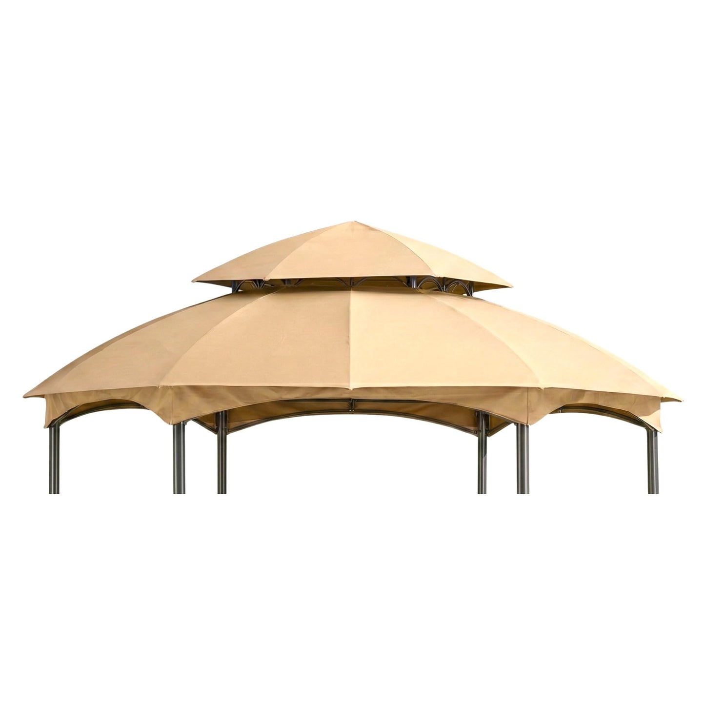 Garden Winds Reinforced Replacement Canopy Top Cover Compatible with The L-GZ793PST-E, A101011800 Heritage Dome Gazebo - Classic Sand, Riplock 350