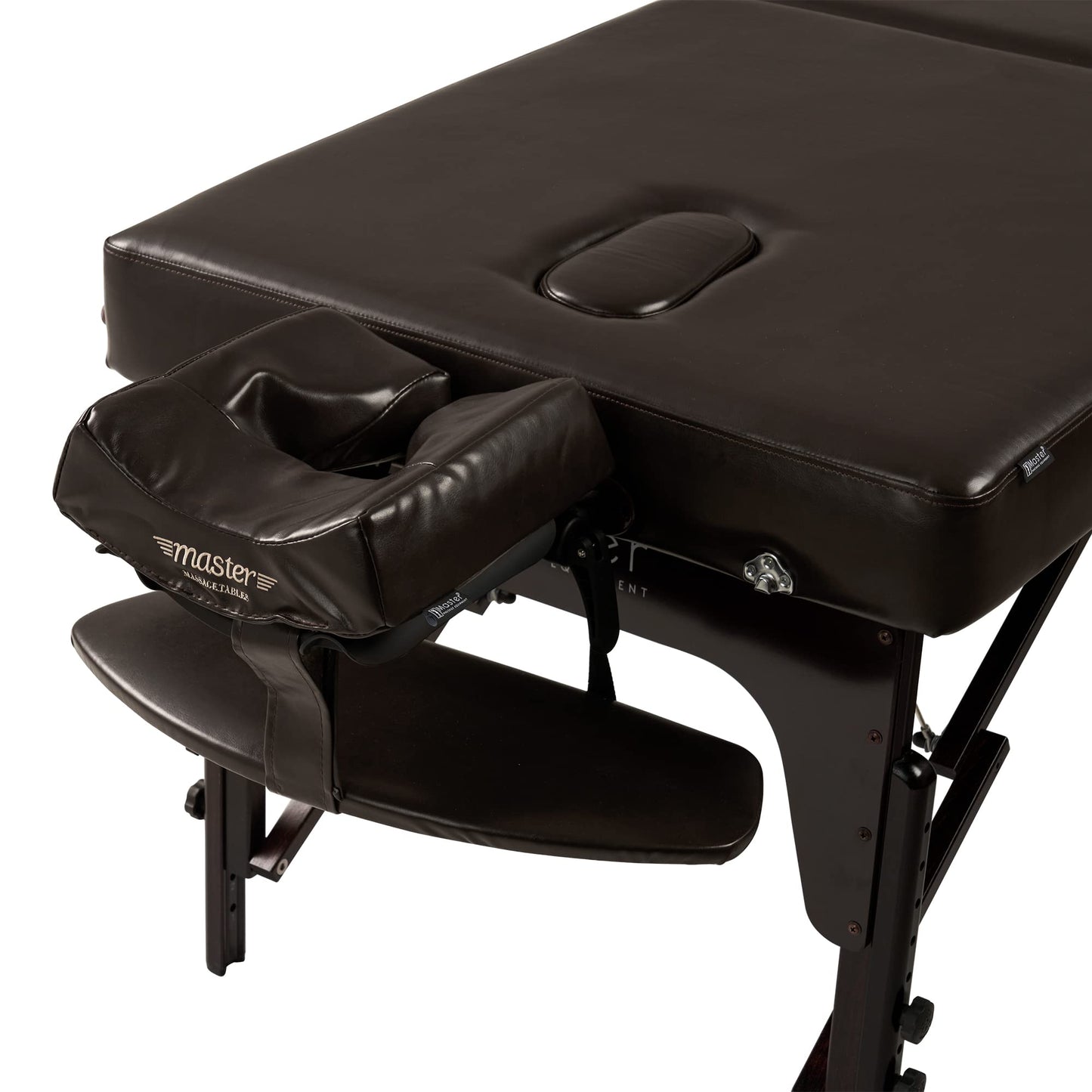 Master Massage Supreme 31 Inch Extra Wide Portable Massage Table, Supreme LX SPA Salon Facial Beauty Bed, Easy Set Up, 3" Thick of Memory Foam, PU Upholstery (Coffee)