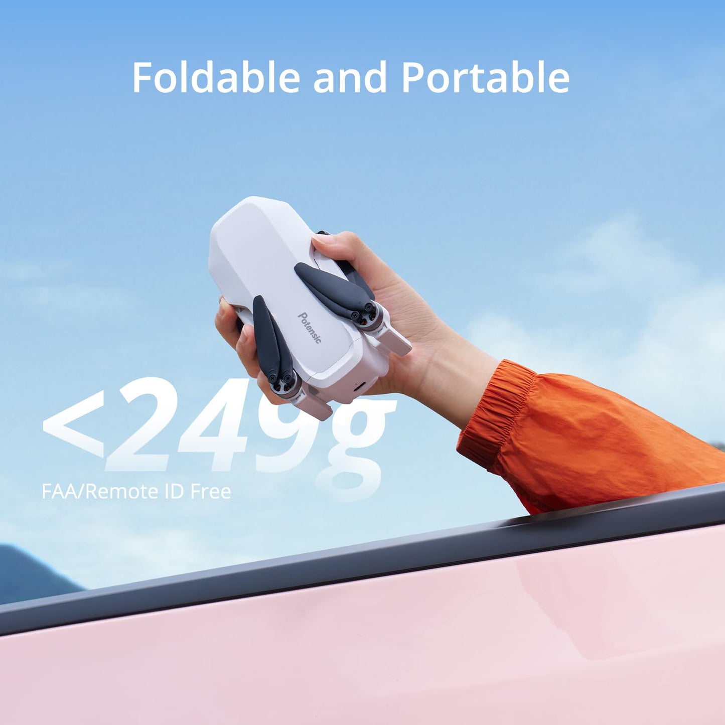 Potensic ATOM LT GPS Drone Under 249g, 2 Batteries 80 Mins, EIS 2.5K Camera, 4KM FPV Transmission, Brushless Motor, Auto Return, SurgeFly, Entry Level Foldable Drone for Adults Beginner, Expansion Kit