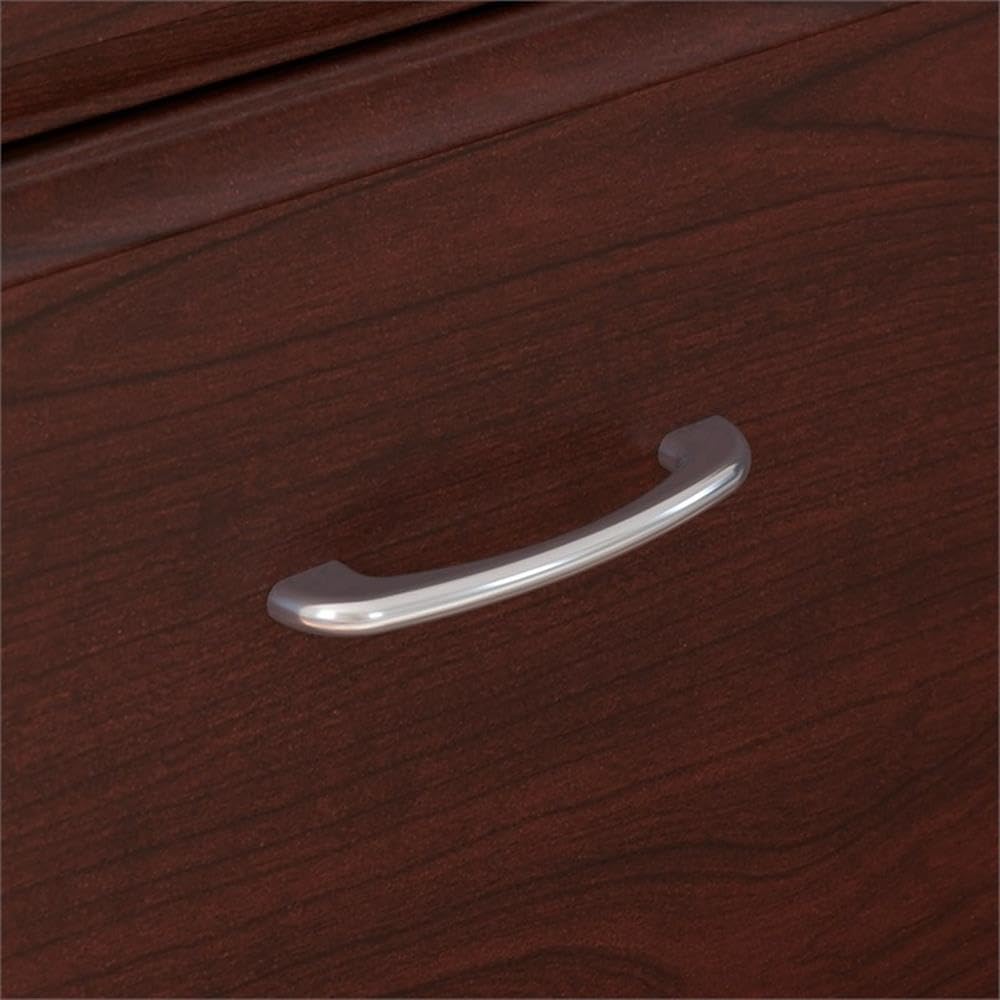 Bush Home Cabot 2 Drawer Lateral File Cabinet in Harvest Cherry, Home Office Chest for Letter, Legal, and A4-size Document Storage
