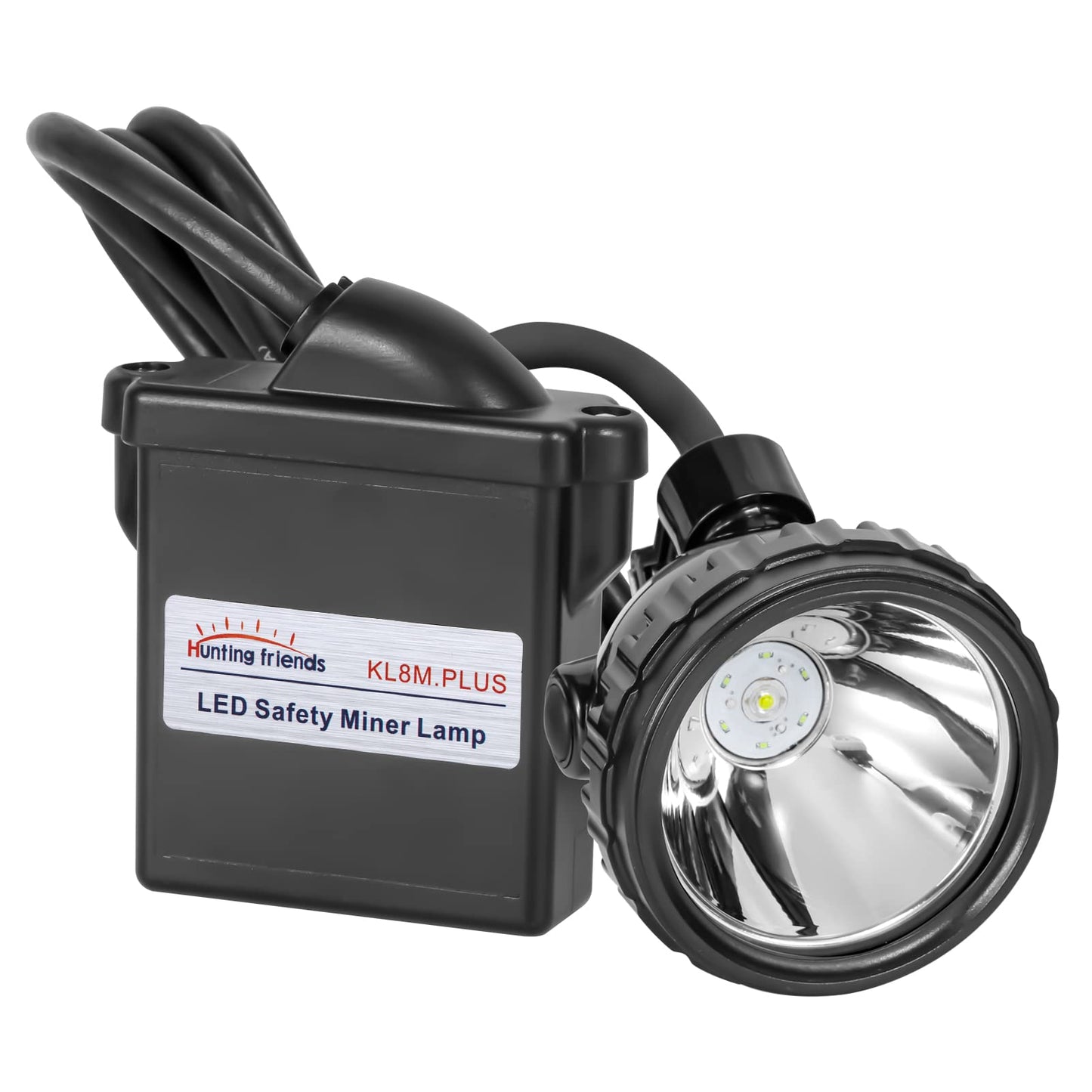 Hunting Friends Superbright LED Mining Headlamp, Rechargeable, Waterproof, KL8M.Plus, White