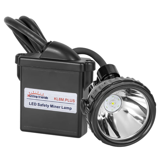Hunting Friends Superbright LED Mining Headlamp, Rechargeable, Waterproof, KL8M.Plus, White