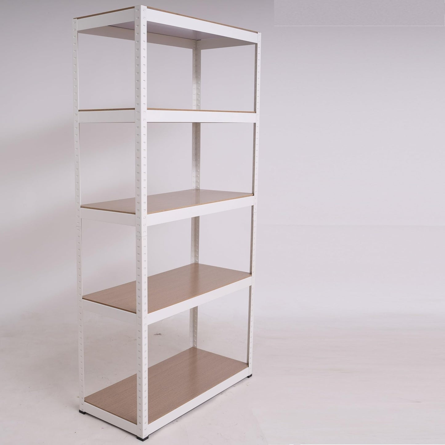5 Tier Metal Garage Shelving, Adjustable Kitchen Storage Shelves, Steel Garage Storage Shelves, Heavy Duty Industrial Storage Rack, Shelving Unit Bookshelf Utility Shelf for Warehouse Pantry Closet