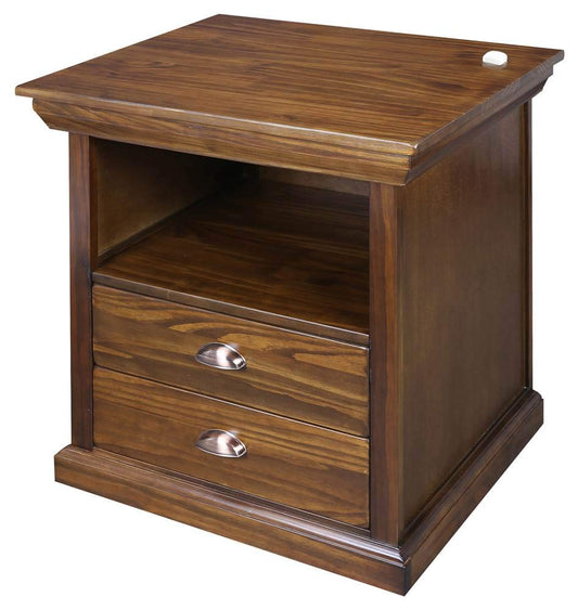 Casual Home Lincoln Nightstand Compartment, Concealment Furniture, Mocha