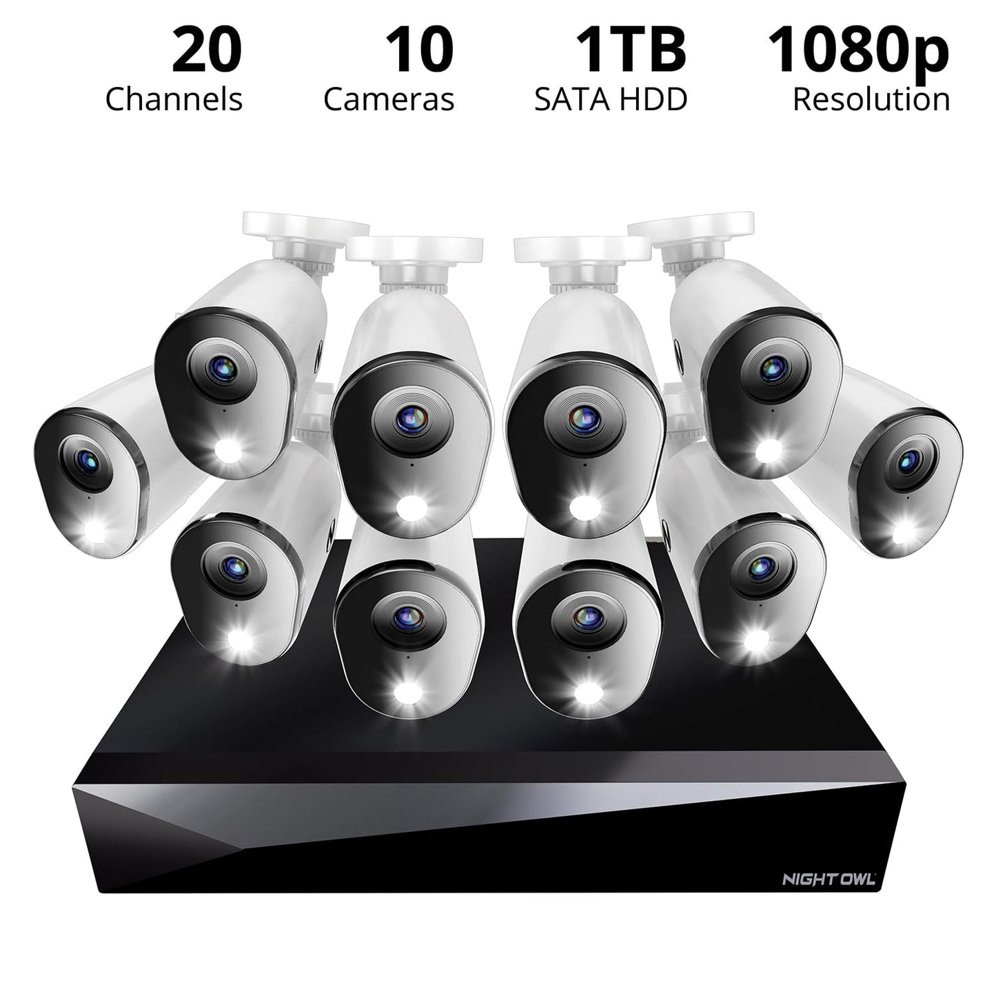 Night OWL FTD2-161-10L HD DVR Security KIT