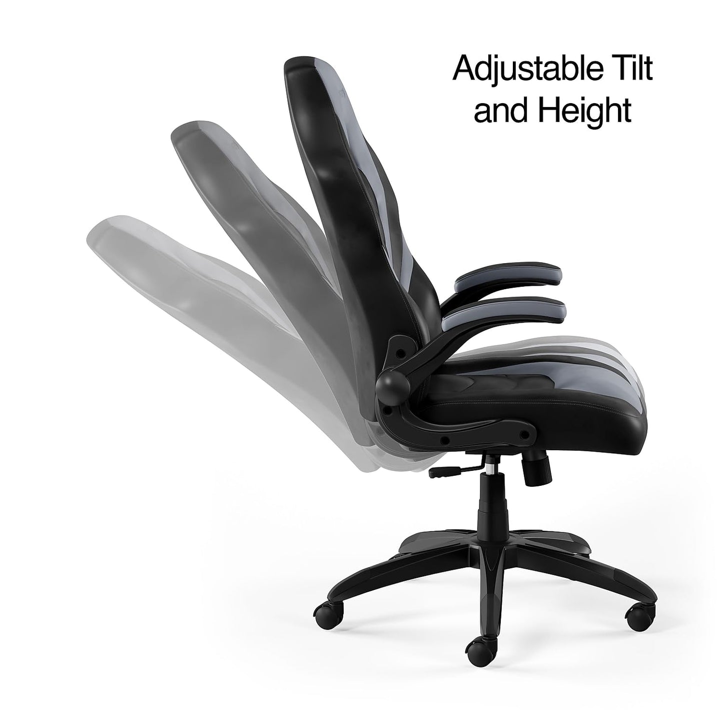 STAPLES Emerge Vortex Gaming Chair, Ergonomic, Adjustable Height, Swivel, Black