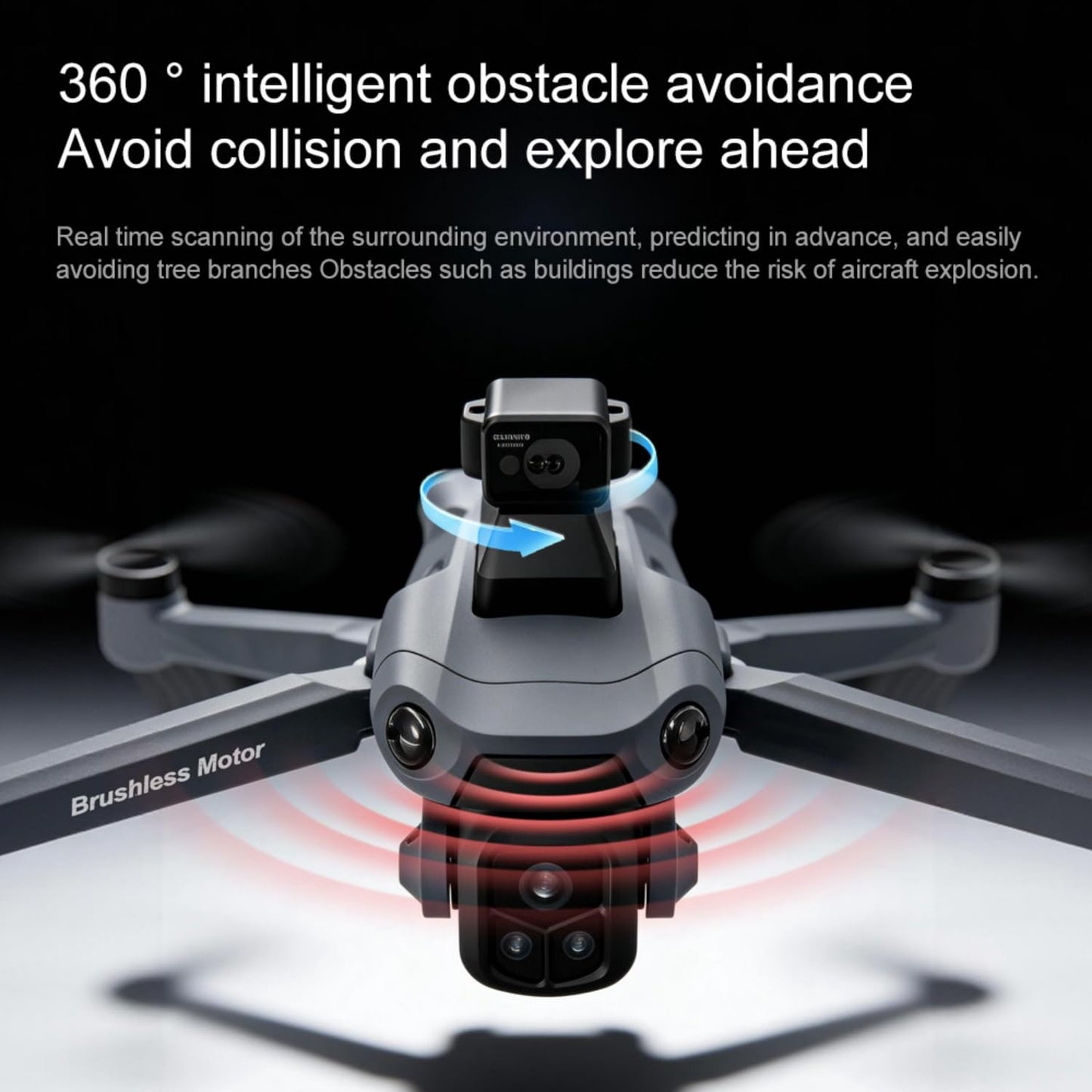 Utceku Drones with Camera for Adults 4K, Under 249g Foldable Quadcopter, 8k Camera Drone with large screen controler and GPS Auto Return, Follow Me, Easy for Beginners,3 batteries (Dark Gray)