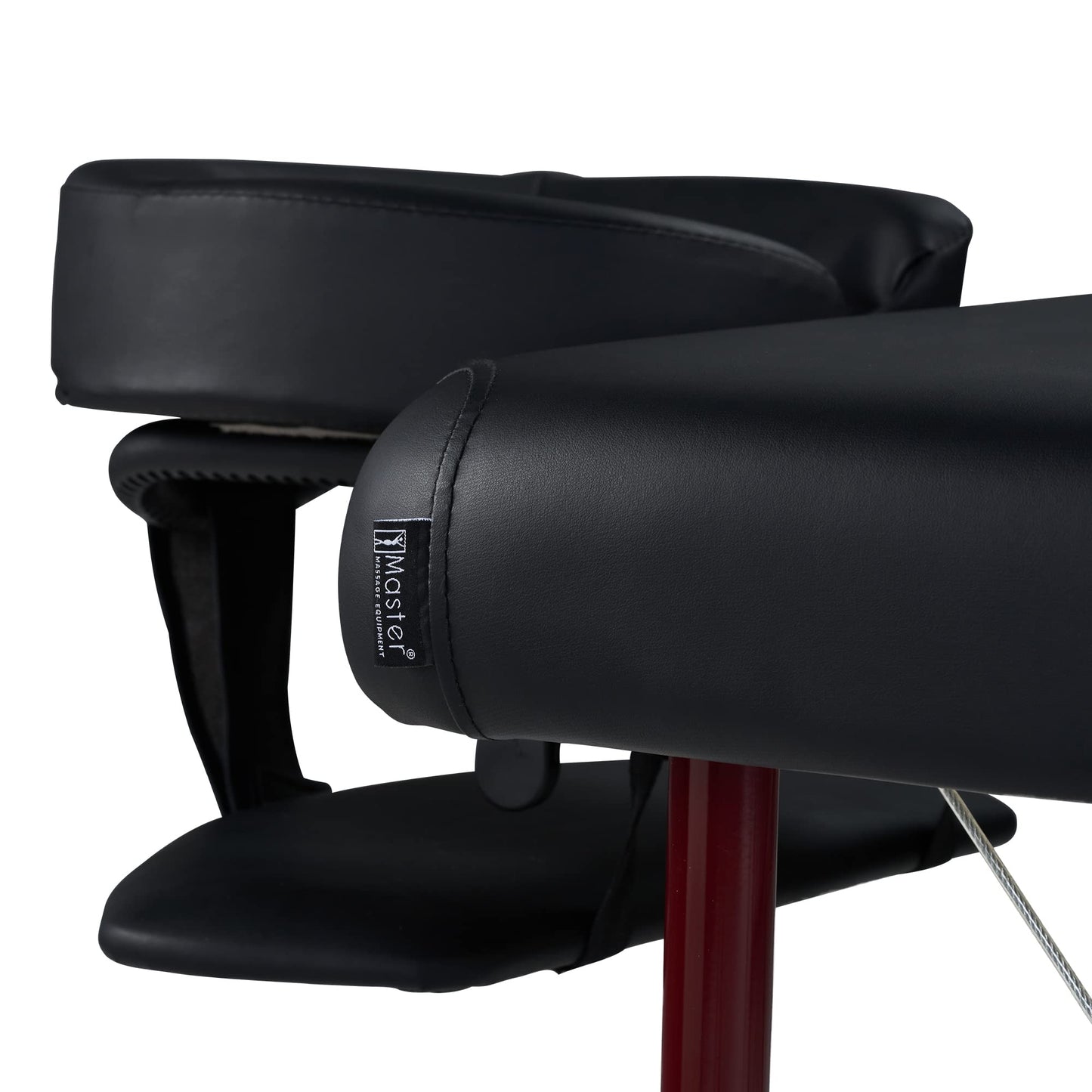 Master Massage Zephyr Lightweight Portable Massage Table Package – Professional Folding Spa Bed, Tattoo Table with Carrying Case (Black, Maroon)