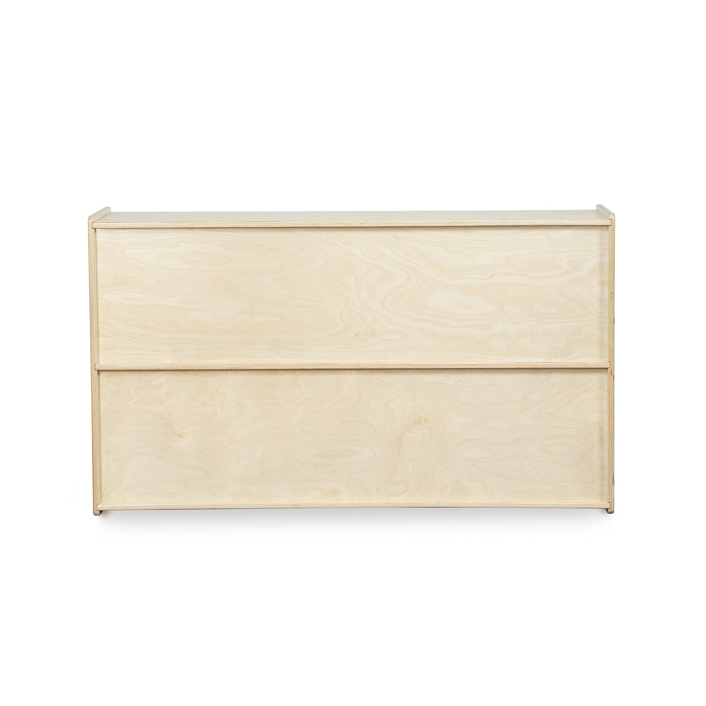 Contender Daycare Shelves for Kids, Bookcase with 2 Shelves for Storage, Wood Furniture for Toddlers, Children, Montessori, Classroom, 47-inch Width