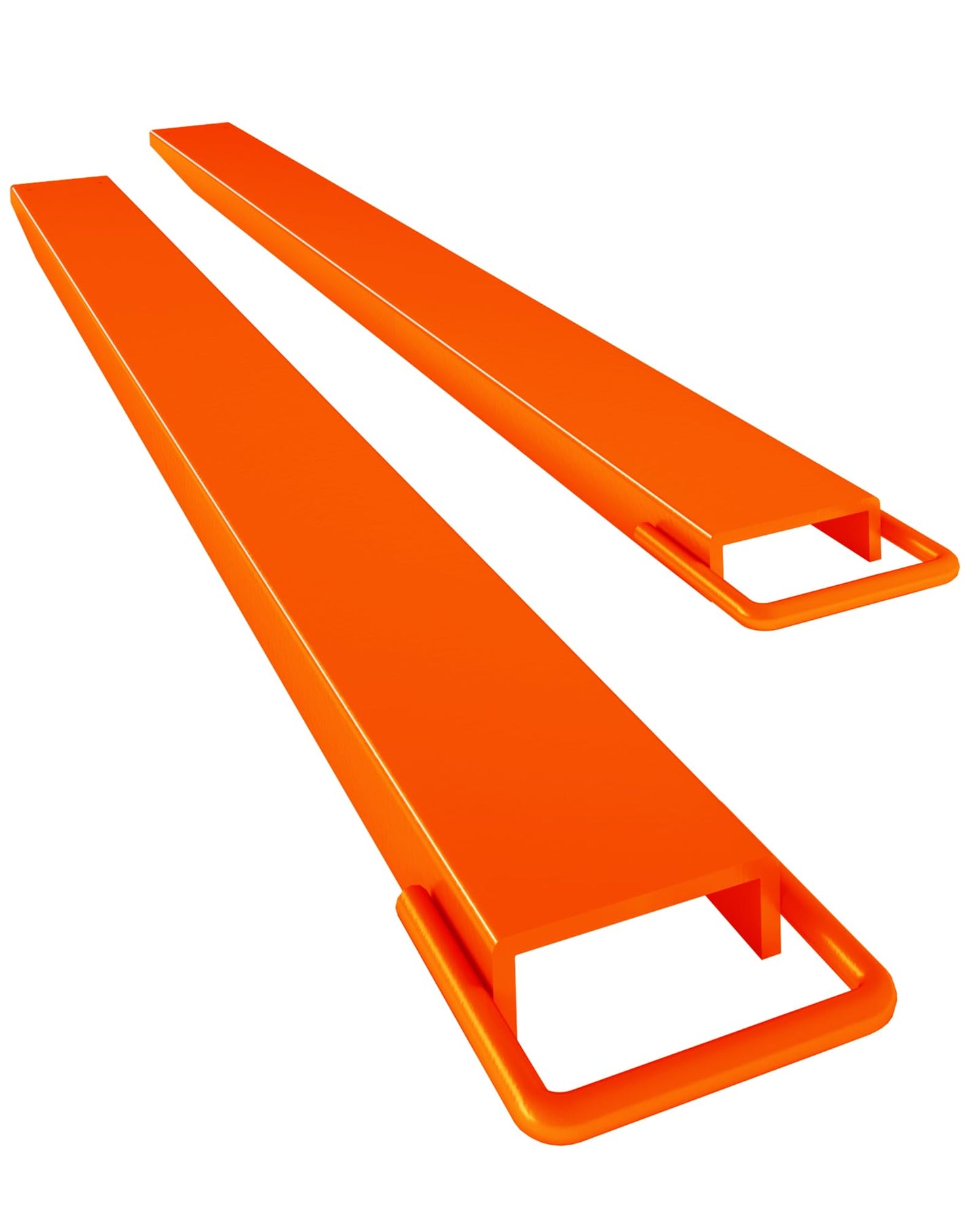 WHIZMIA Pallet Fork Extensions for Forklifts, 96 Inch Length 4.5 Inch Width Heavy Duty Sliding Forklift Extensions, 1 Pair Forklift Extensions, Orange