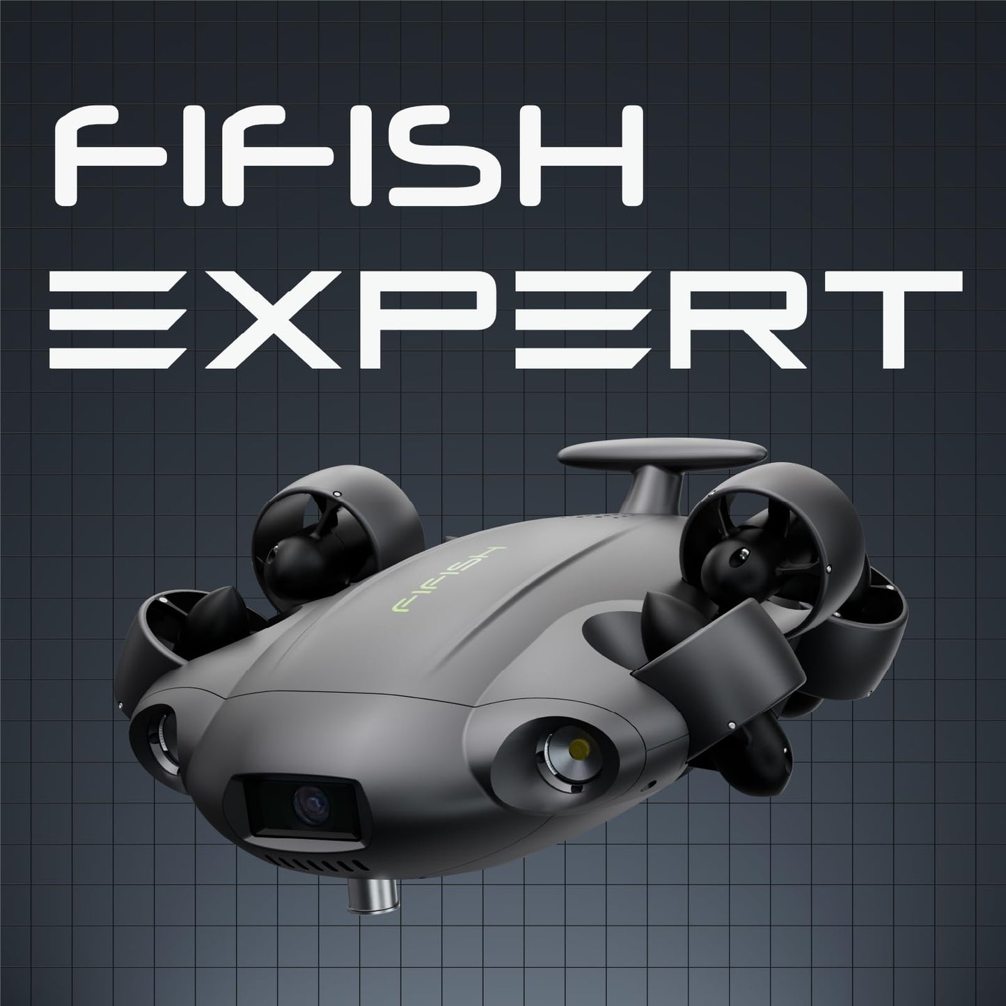 QYSEA FIFISH V6 Expert M100 with 6 Hours Working Time, AI Vision Lock Underwater Drone, QYSEA Underwater Robot with EPP Case, Q-interface, Portable ROV with 4K Camera, 330ft Dive