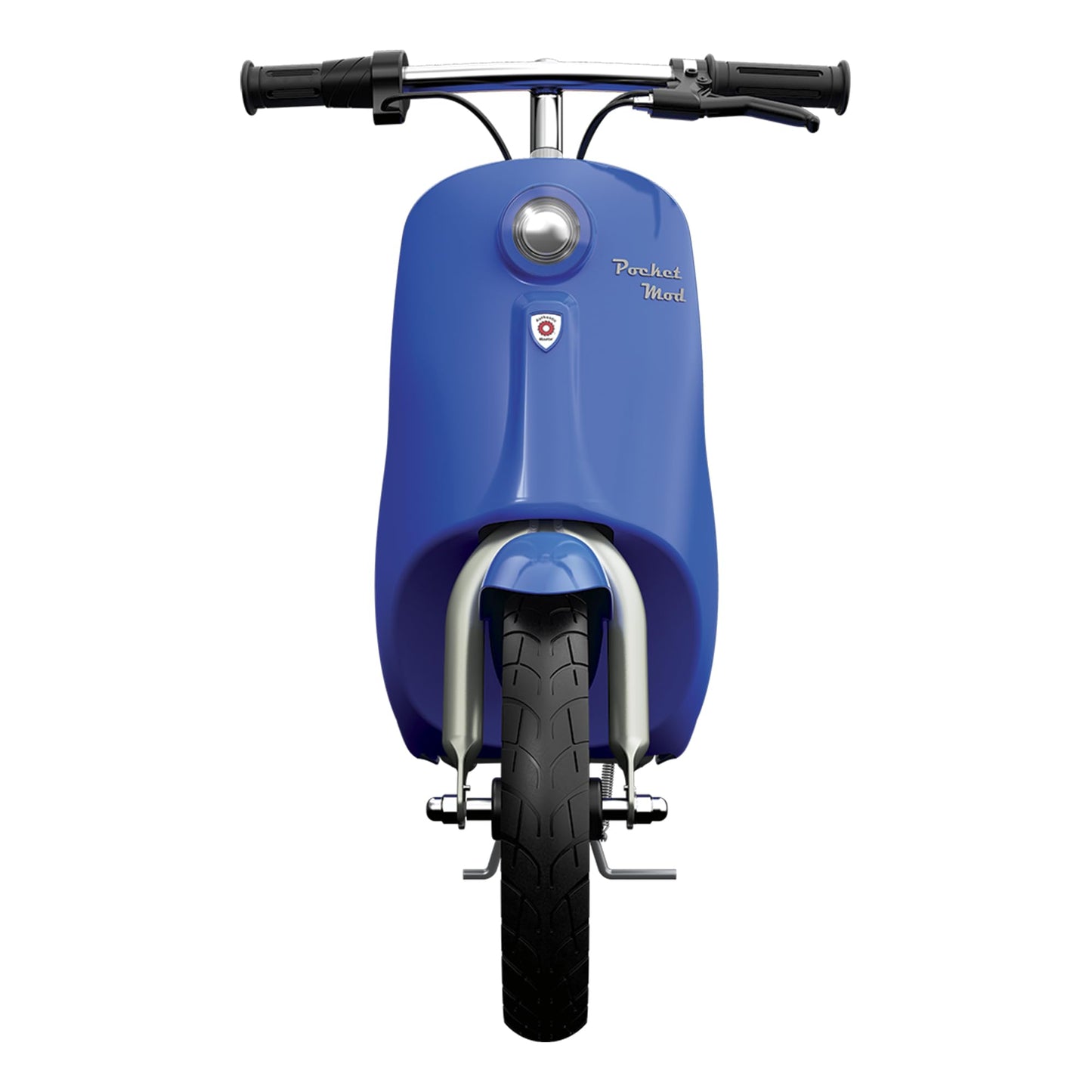 Razor Electric Retro Scooter for Ages 8+, 170 lb Max Weight, Blue, w/ 250W Motor, 12.5” Tires & 24V Battery, Up to 15 MPH, Pocket Mod – Lightweight Ride On Motorcycle Bike for Young and Teen Riders