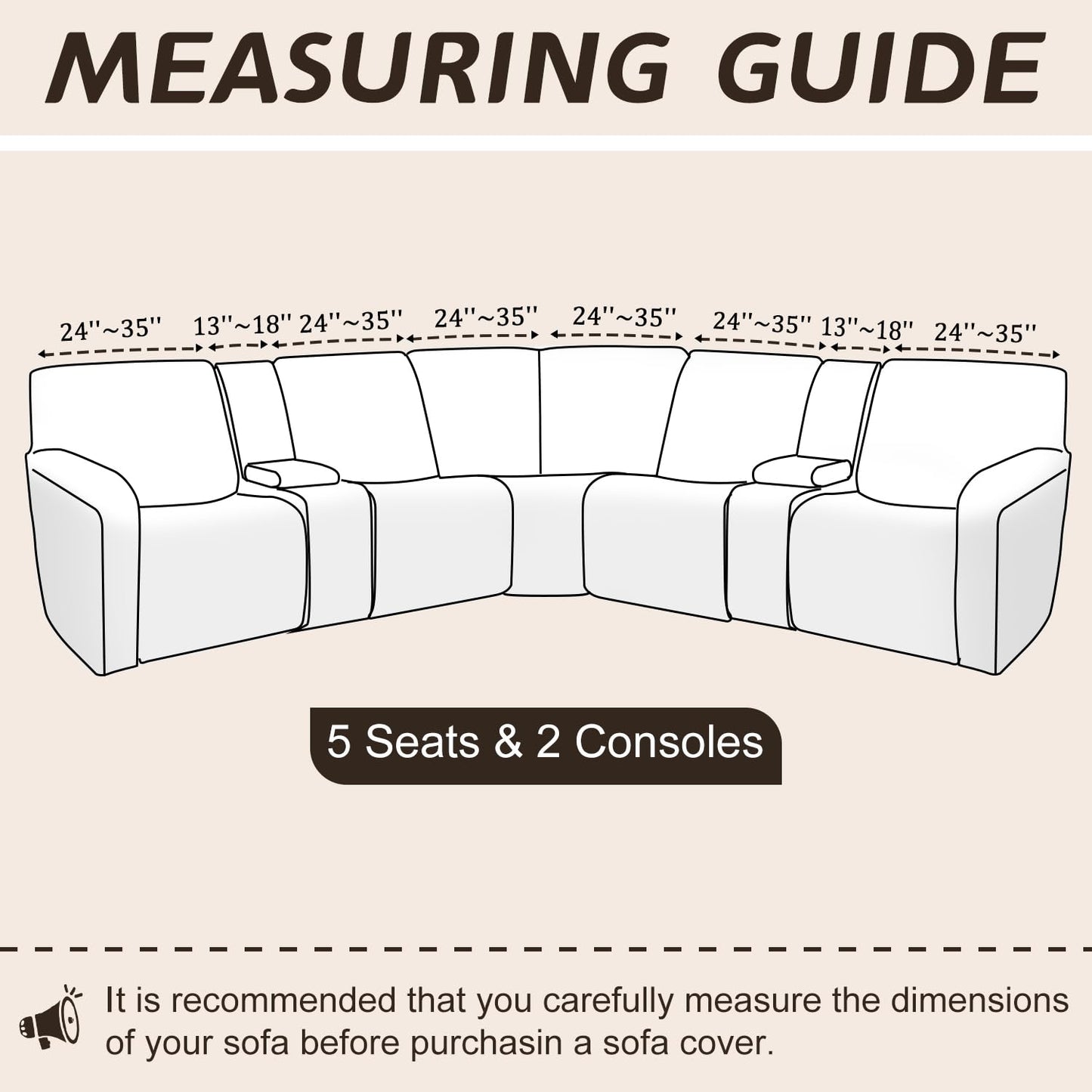Arfntevss Sectional Recliner Couch Covers Velvet Washable Corner Sectional Sofa Cover for Reclining Stretch Soft Thick L Shape Recliner Slipcover Set (5 Seat with 2 Console Cover, Grayish Green)